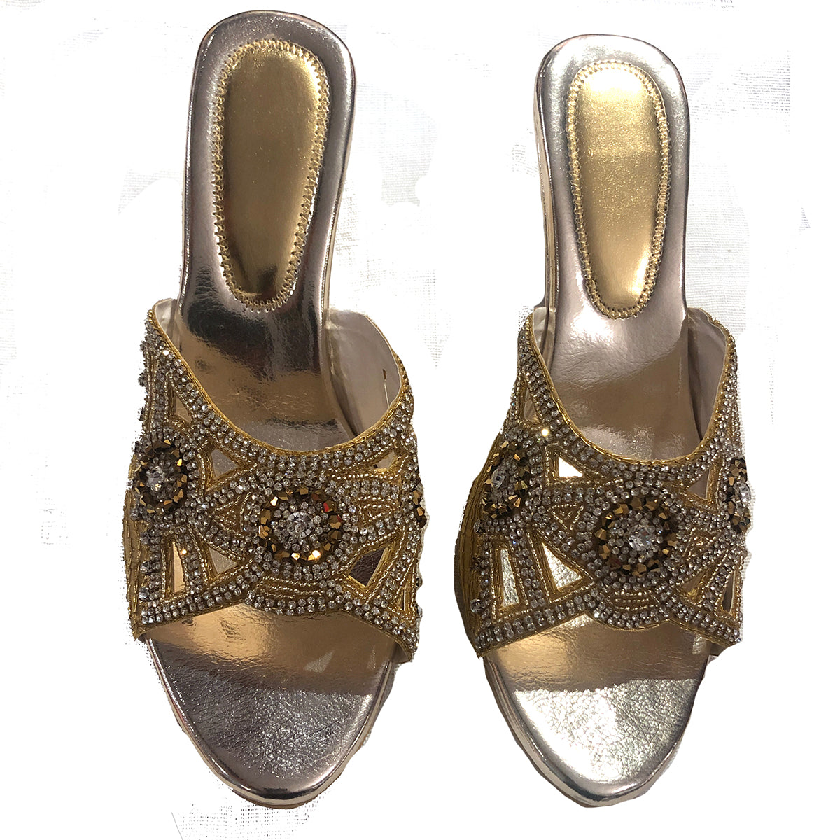 DT Gold Sandals 2 - Vintage India NYC
