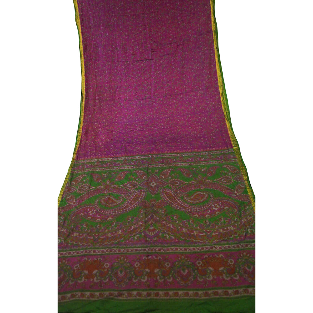 Silk Saree 1856 - Vintage India NYC