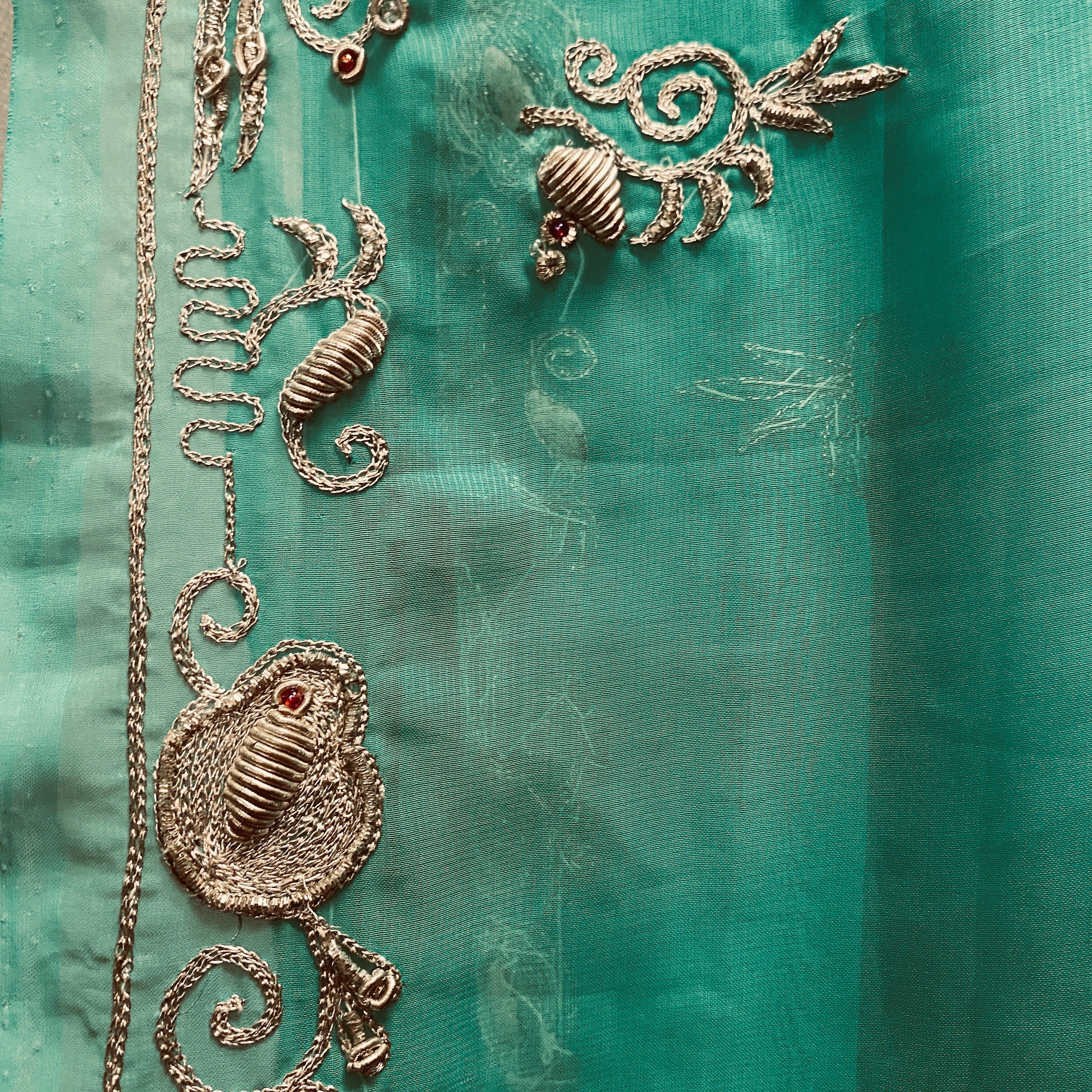 Vintage Heavy Work Dupatta Scarf 6899 - Vintage India NYC
