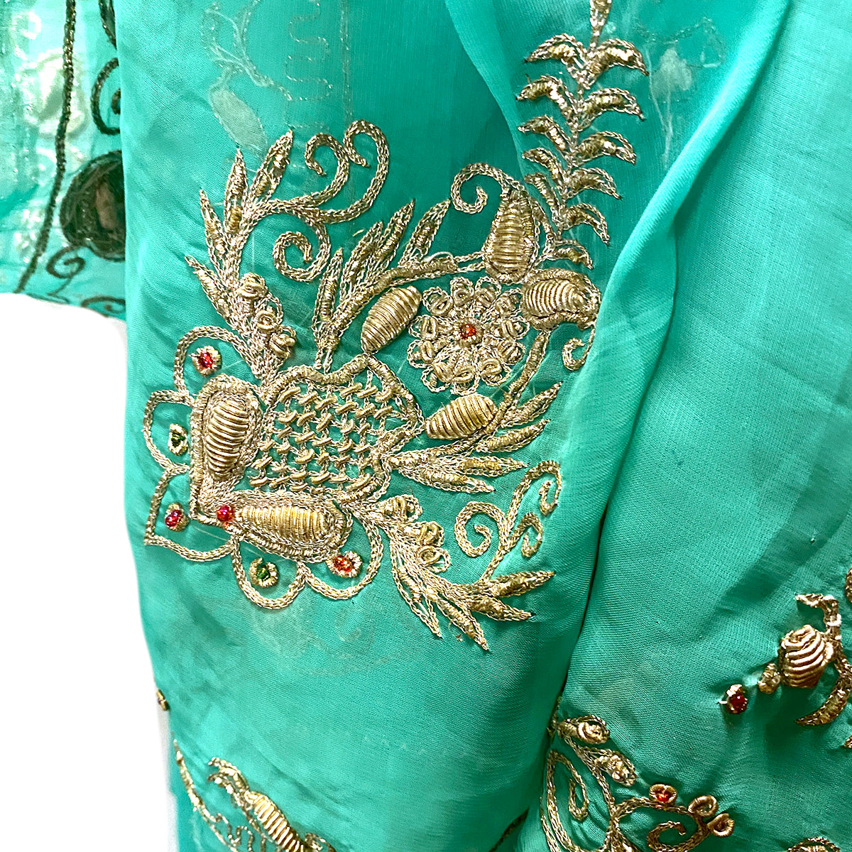 Vintage Heavy Work Dupatta Scarf 6899 - Vintage India NYC