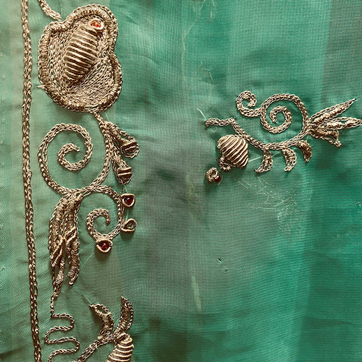Vintage Heavy Work Dupatta Scarf 6899 - Vintage India NYC