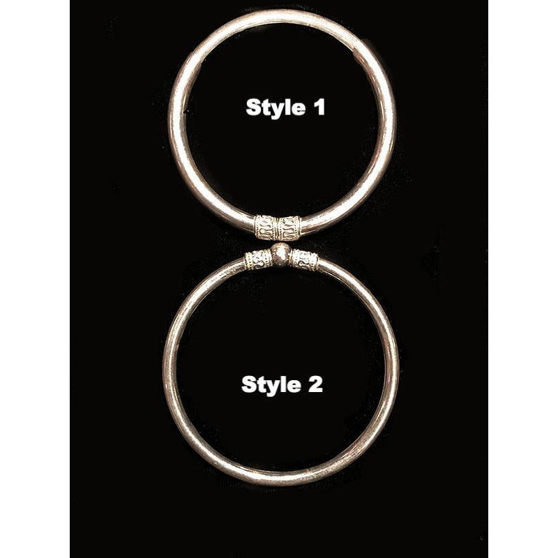 ILK Pure Silver Bracelets 130 - Vintage India NYC