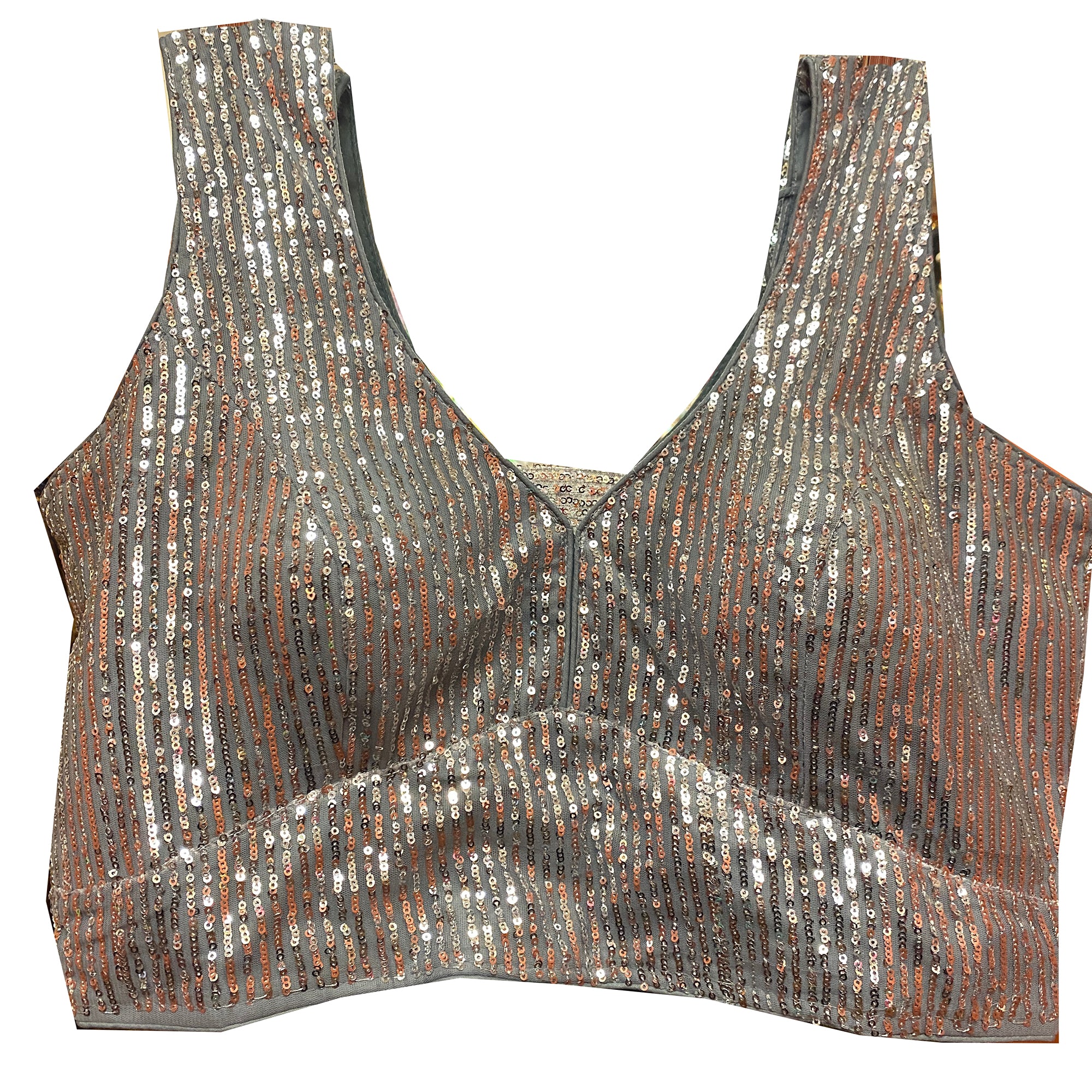 Sequin Choli Blouses-10 Colors - Vintage India NYC