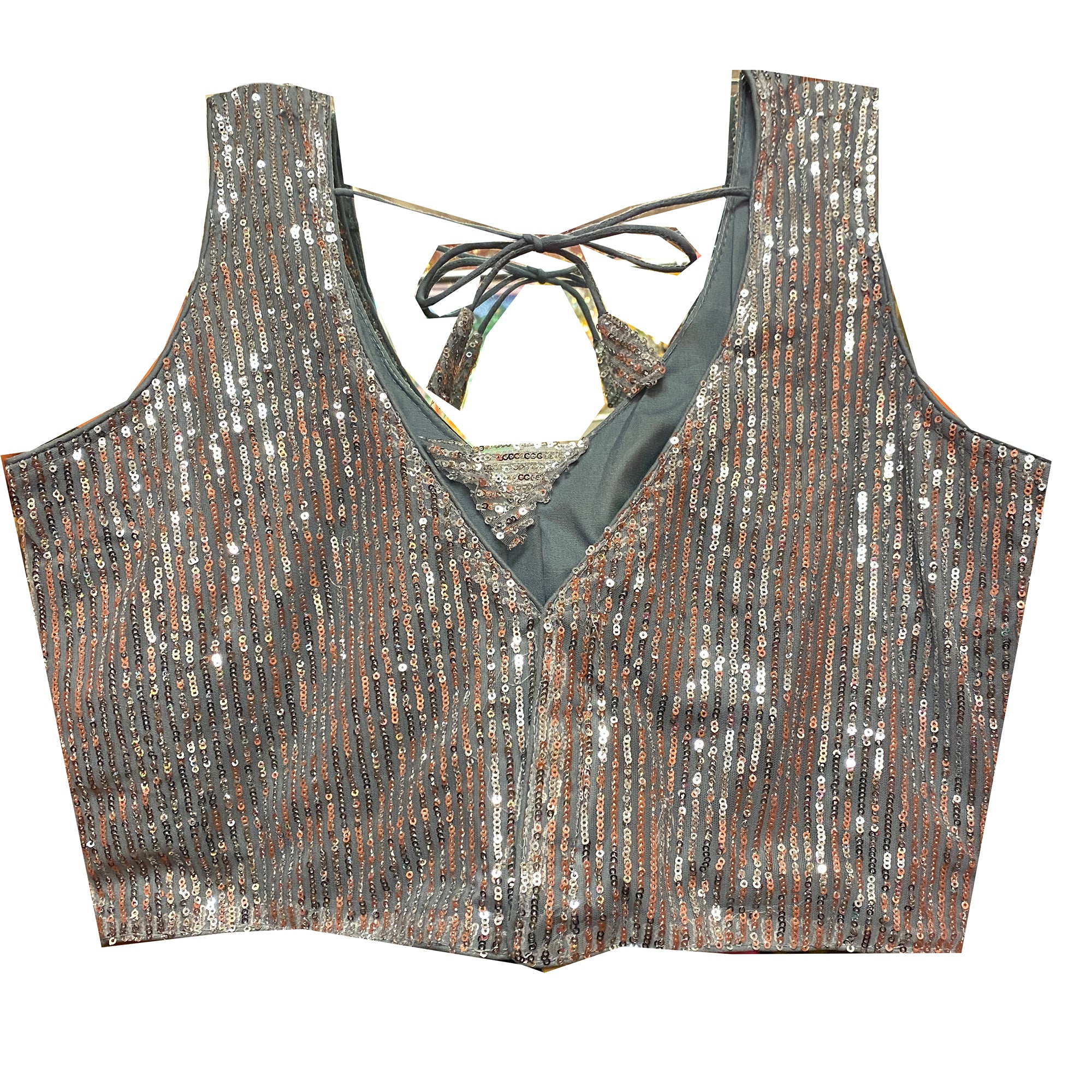 Sequin Choli Blouses-10 Colors - Vintage India NYC
