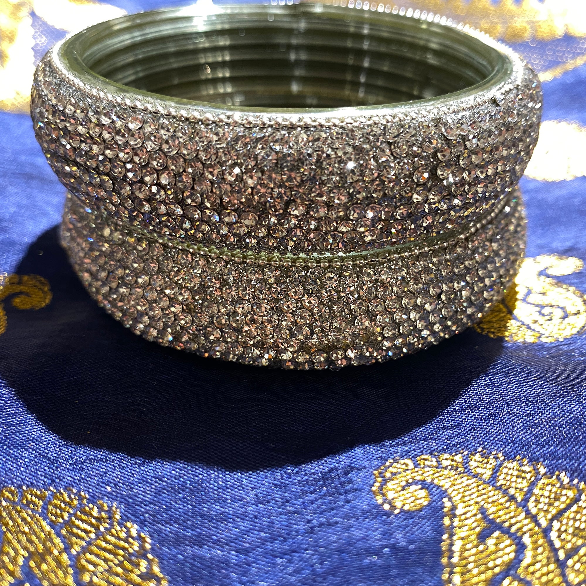 Thick Glass Bangles - Vintage India NYC