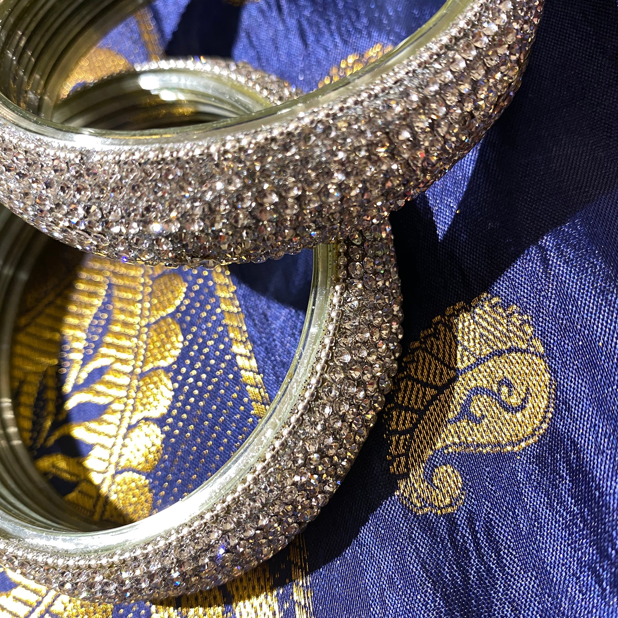 Thick Glass Bangles - Vintage India NYC