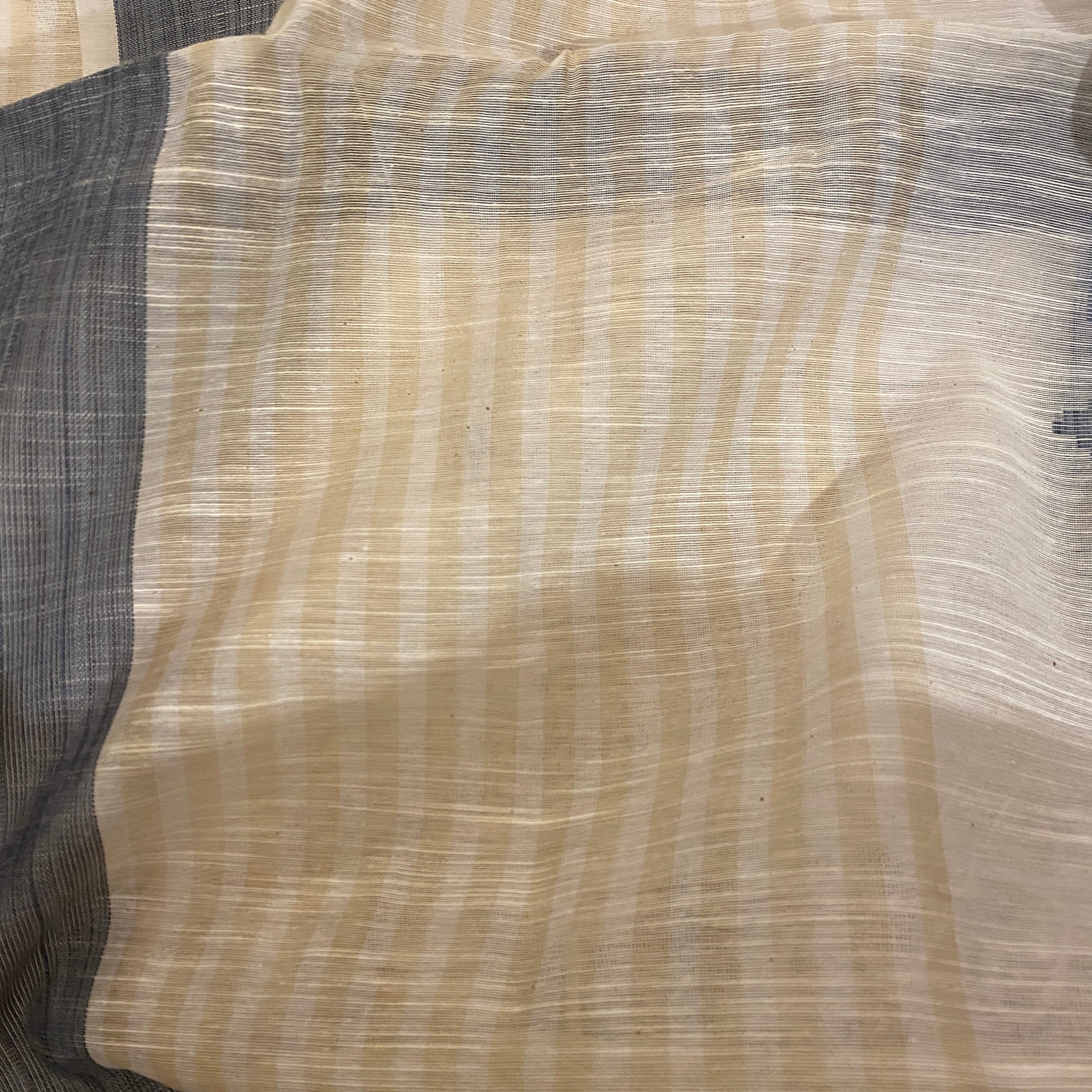 Ivory Handwoven Dupatta 8551 - Vintage India NYC