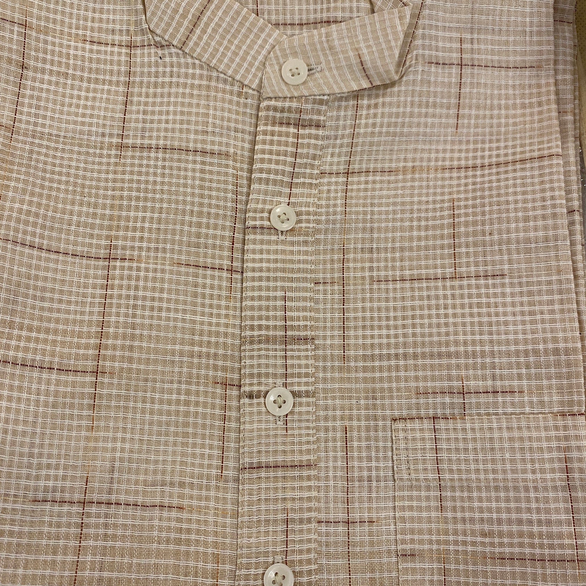 Handspun Khadi Kurtas-Size 44 - Vintage India NYC