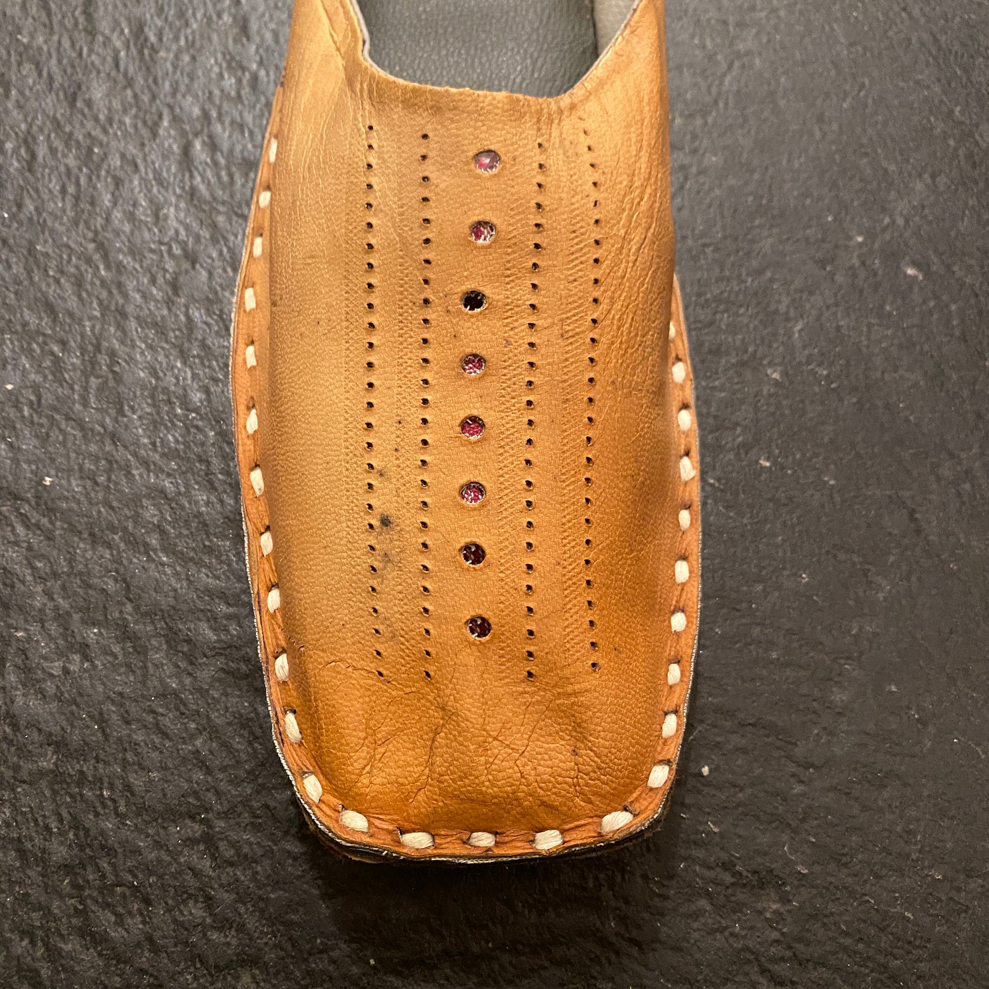 Leather Slide Shoe - Vintage India NYC