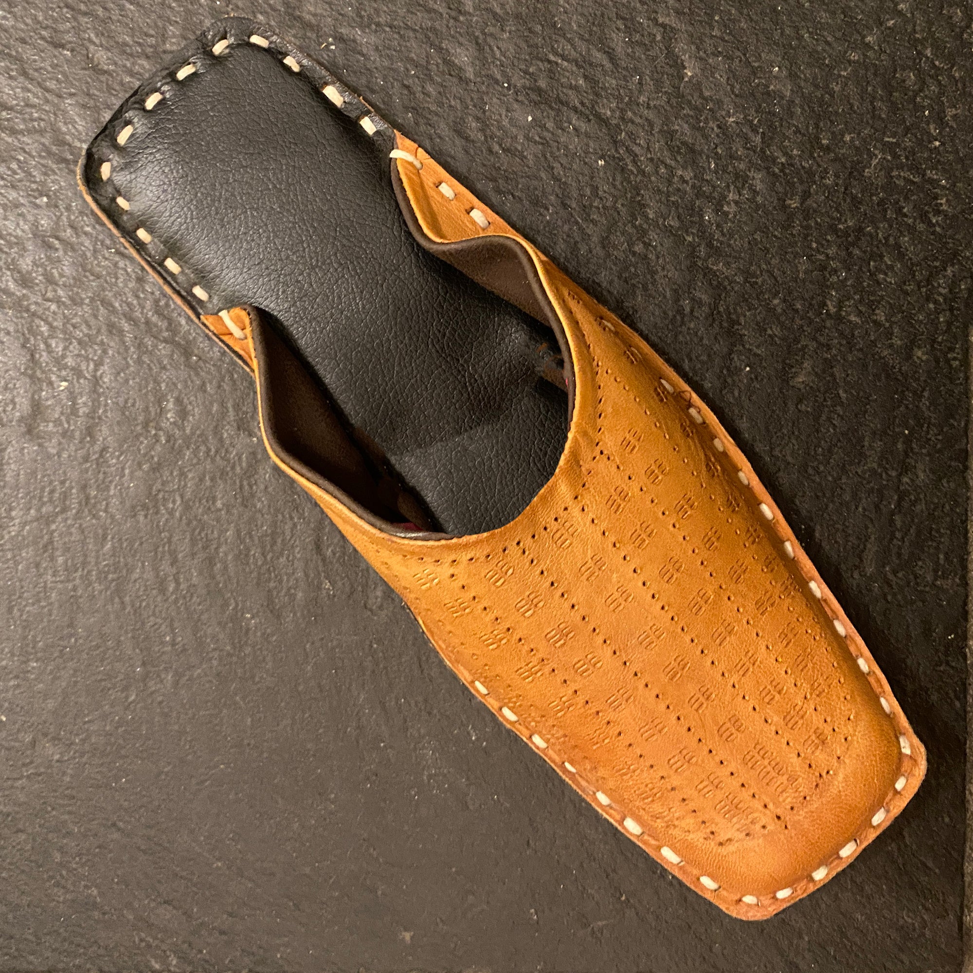 Leather Slide Shoe - Vintage India NYC