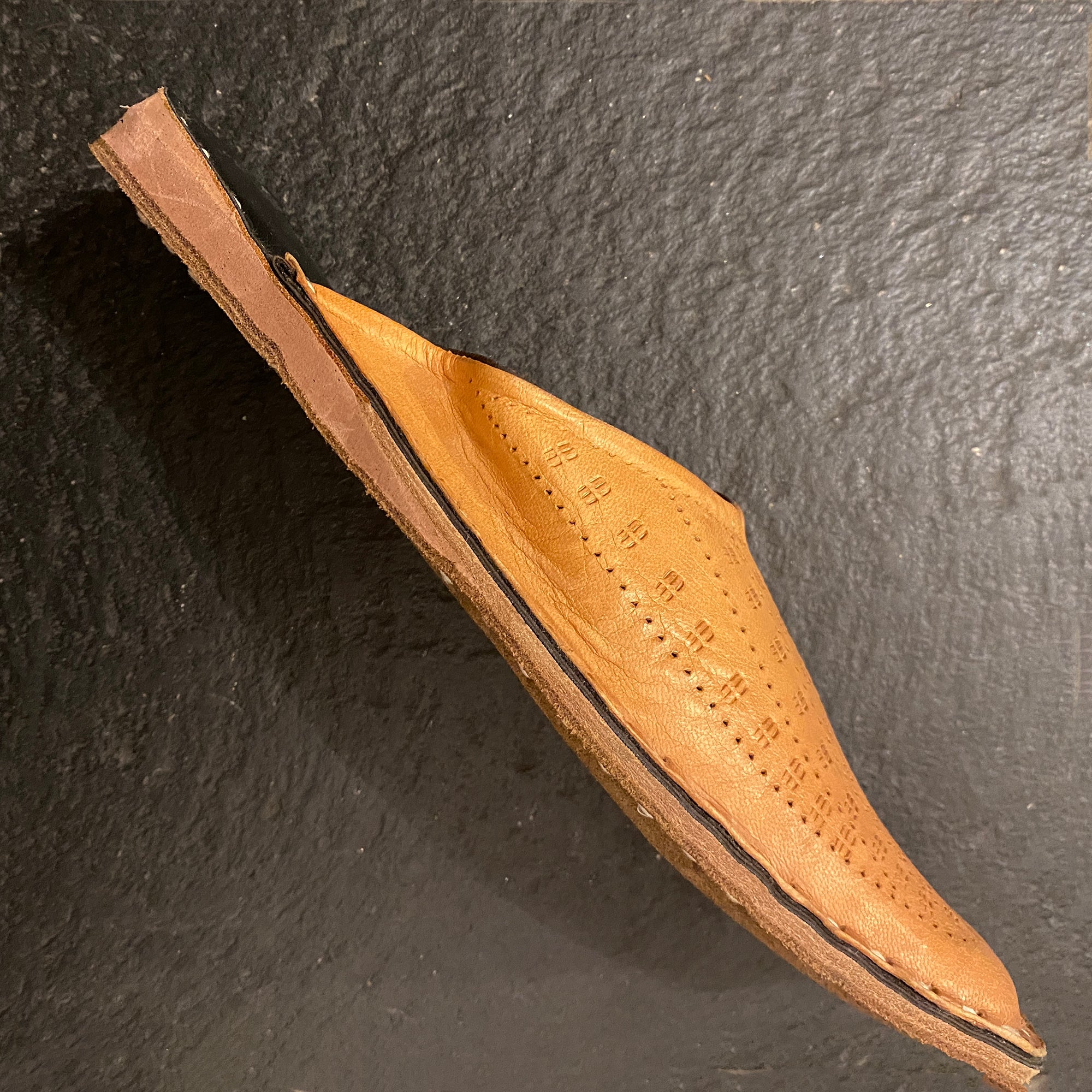 Leather Slide Shoe - Vintage India NYC