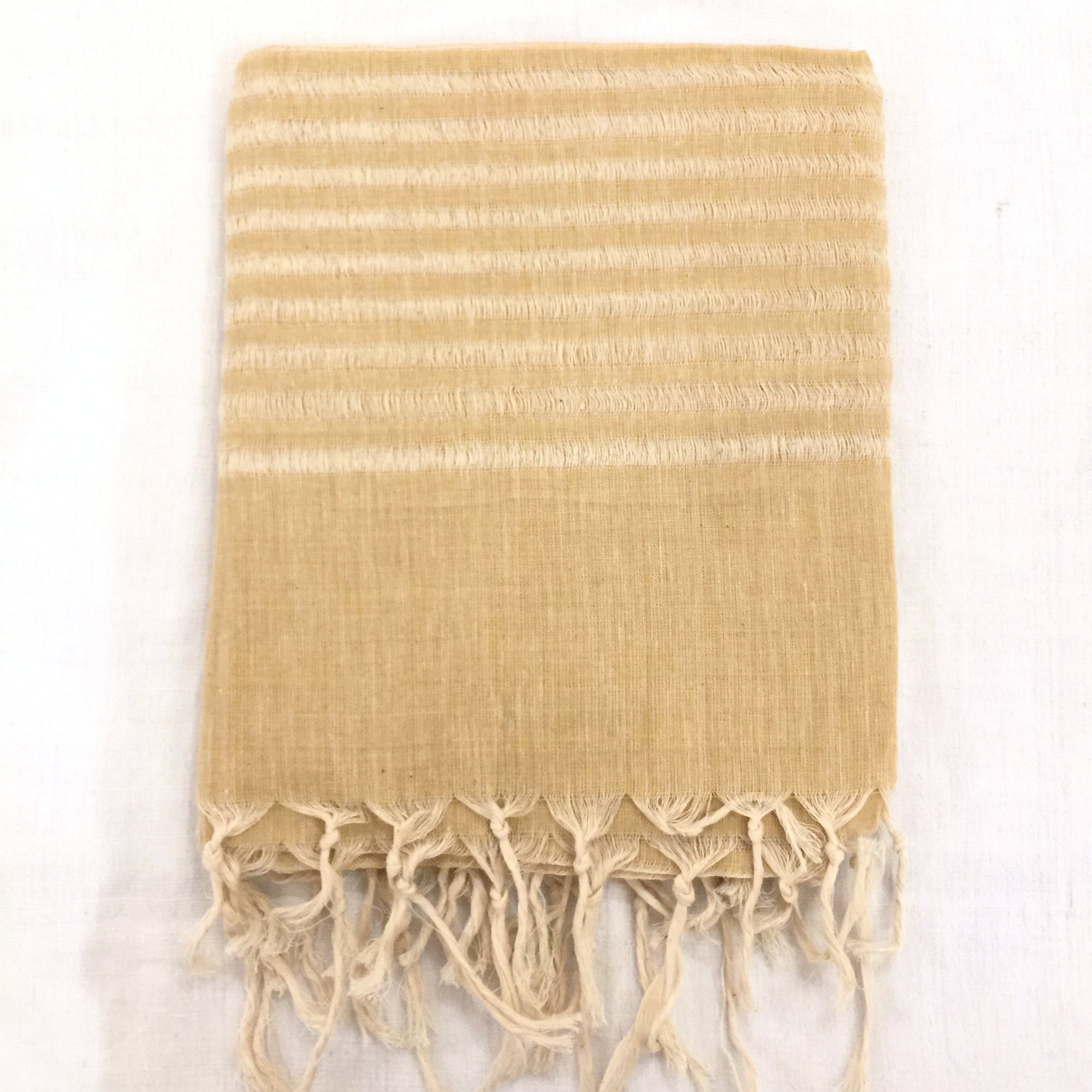 Handwoven Striped Cotton Scarves-10 Colors - Vintage India NYC