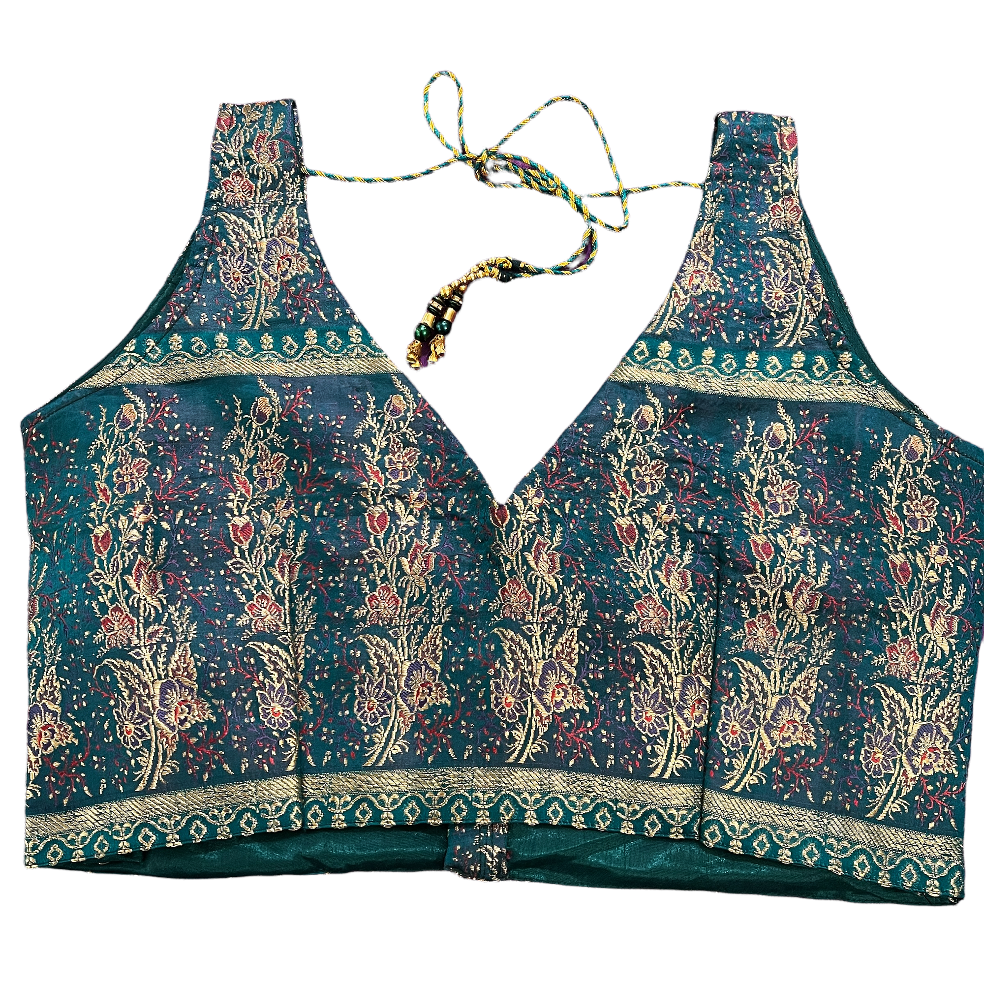 Brocade Saree Blouses-Size 36 - Vintage India NYC