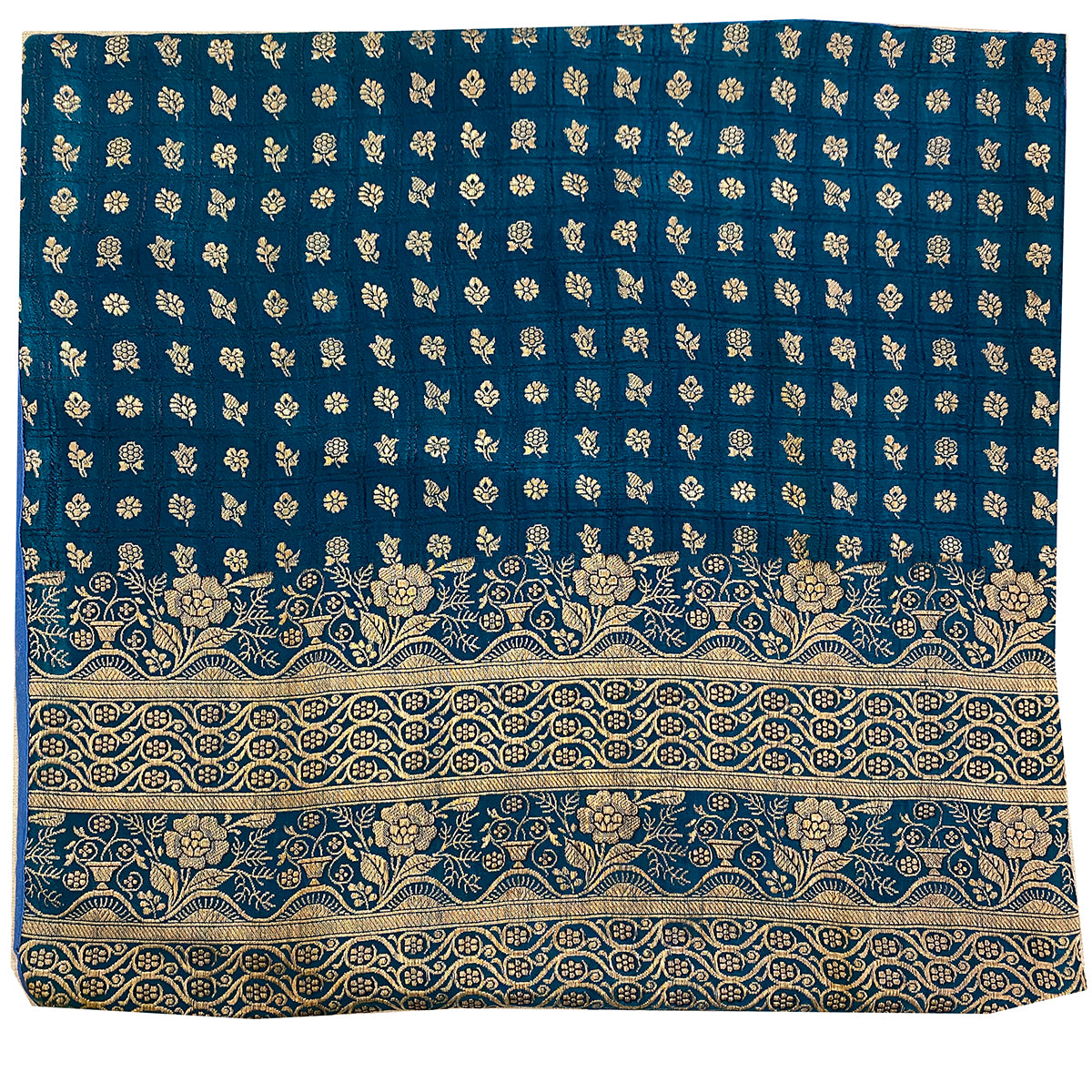 Silk Pillow Covers-Blues - Vintage India NYC