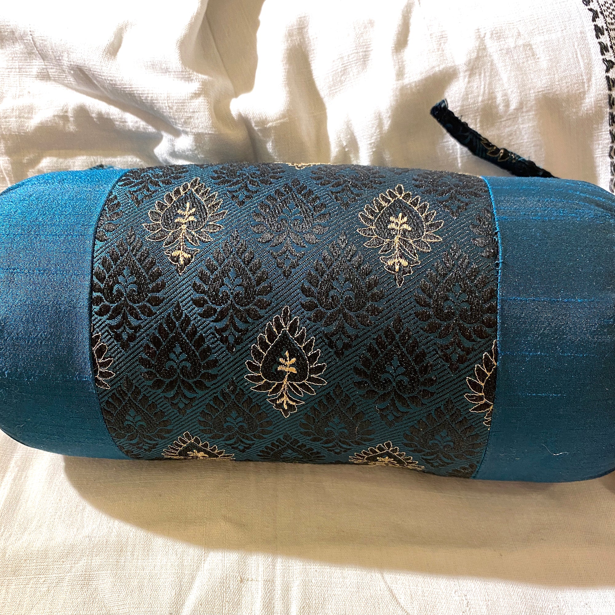Small Bolster Pillows w/ Insert - Vintage India NYC