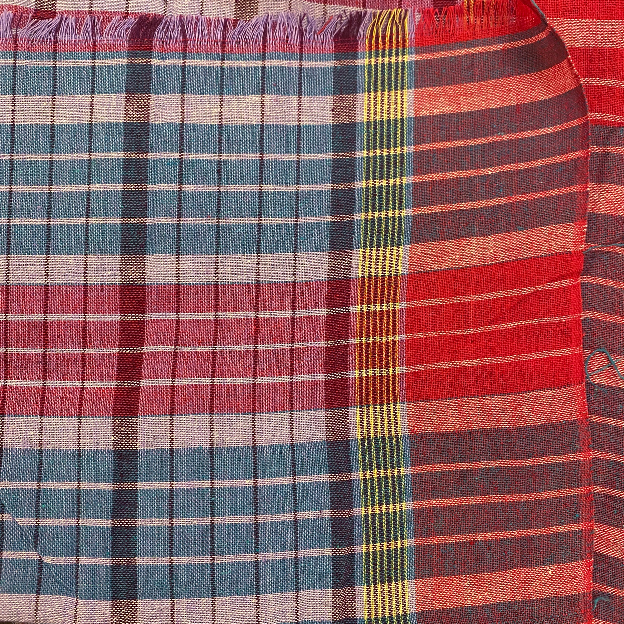 Plaid Gamcha Towel - Vintage India NYC