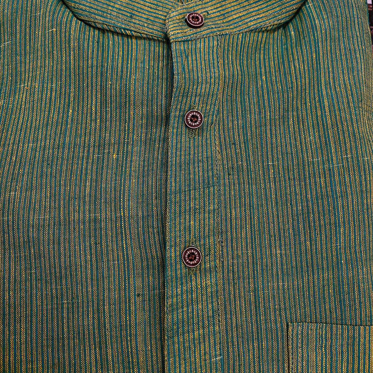 Striped Khadi Kurtas-Size 38 - Vintage India NYC