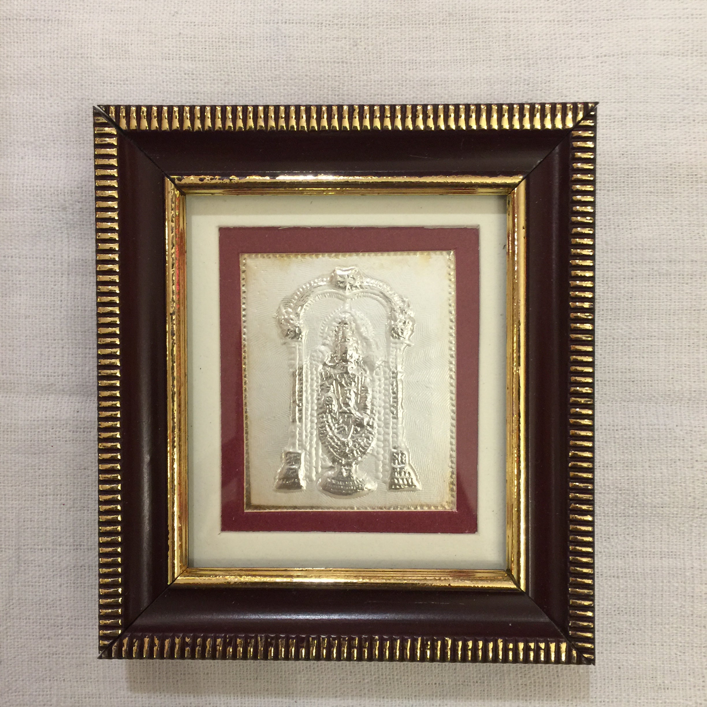 Hindu God & Goddess Religious Silver Frames AUJ Silver (.999) 51 - Vintage India NYC