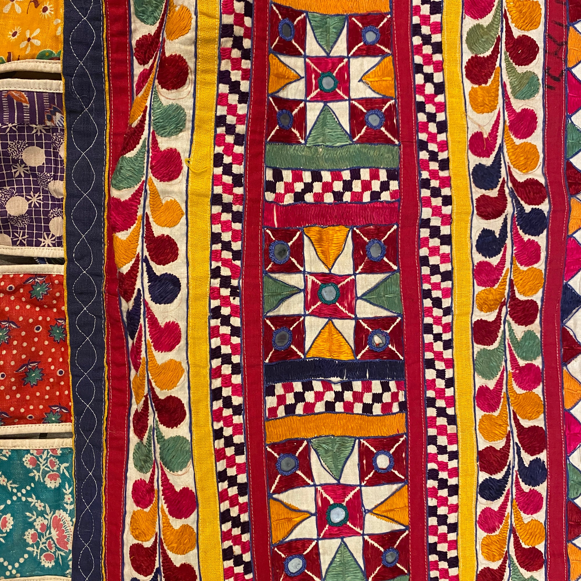 Vintage 19.5 Foot Colorful Toran - Vintage India NYC