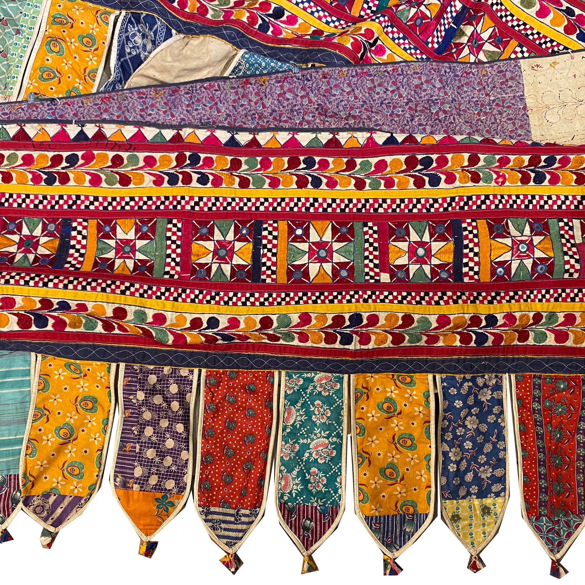 Vintage 19.5 Foot Colorful Toran - Vintage India NYC