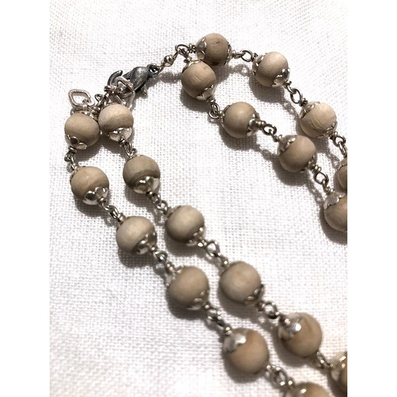 VD Tulsi Silver Double Strand Bracelet - Vintage India NYC