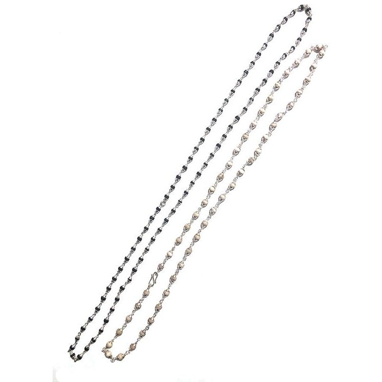 ILK Pure Silver Tulsi Mala - Vintage India NYC