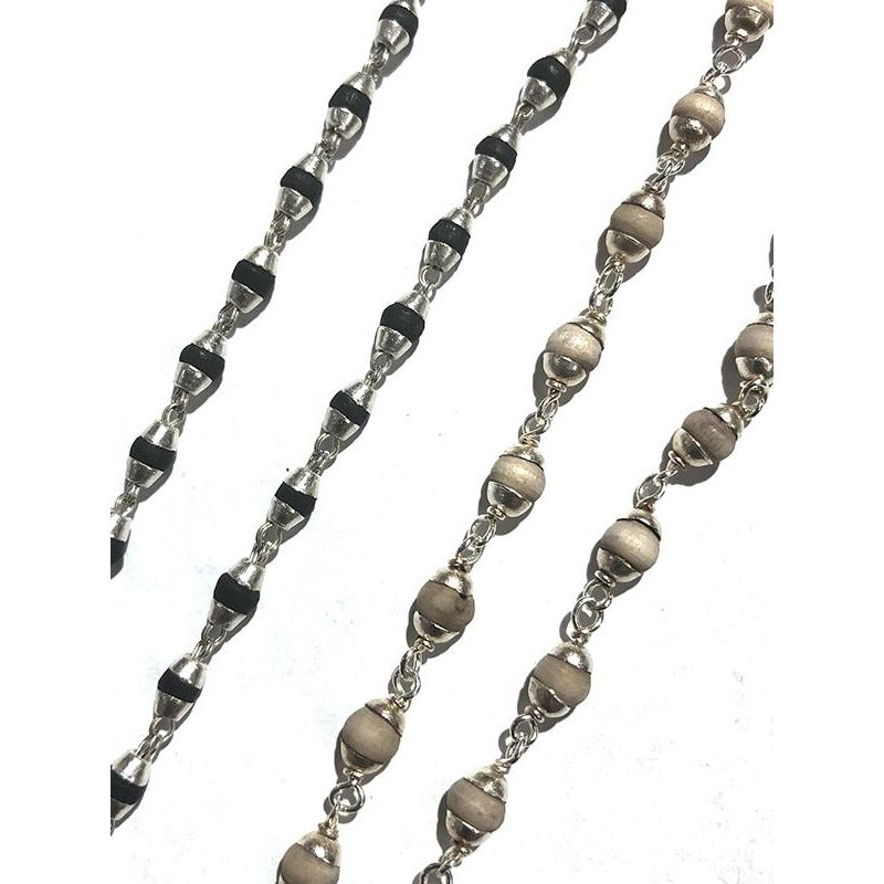ILK Pure Silver Tulsi Mala - Vintage India NYC
