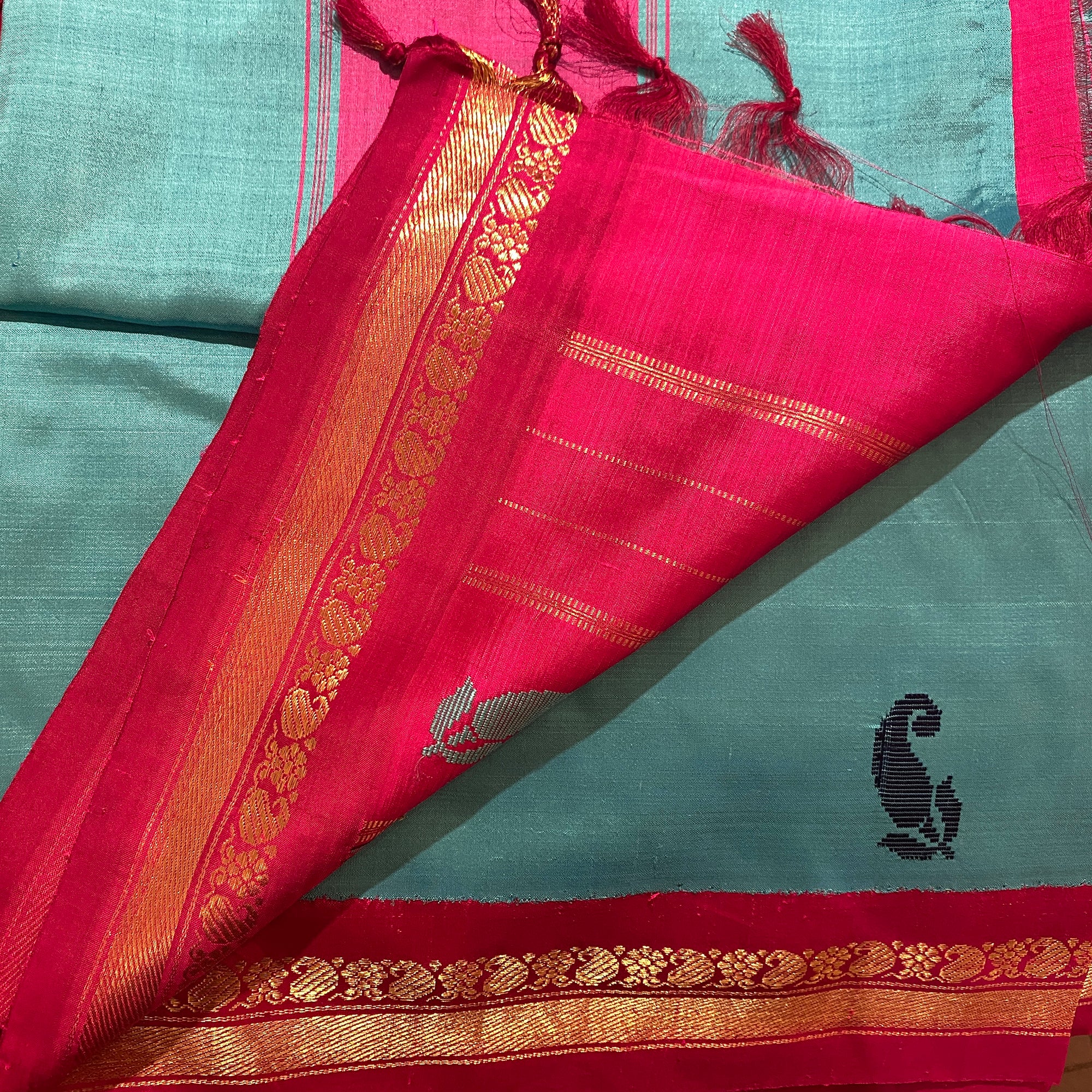 Vintage Kanchipuram Saree 105 - Vintage India NYC