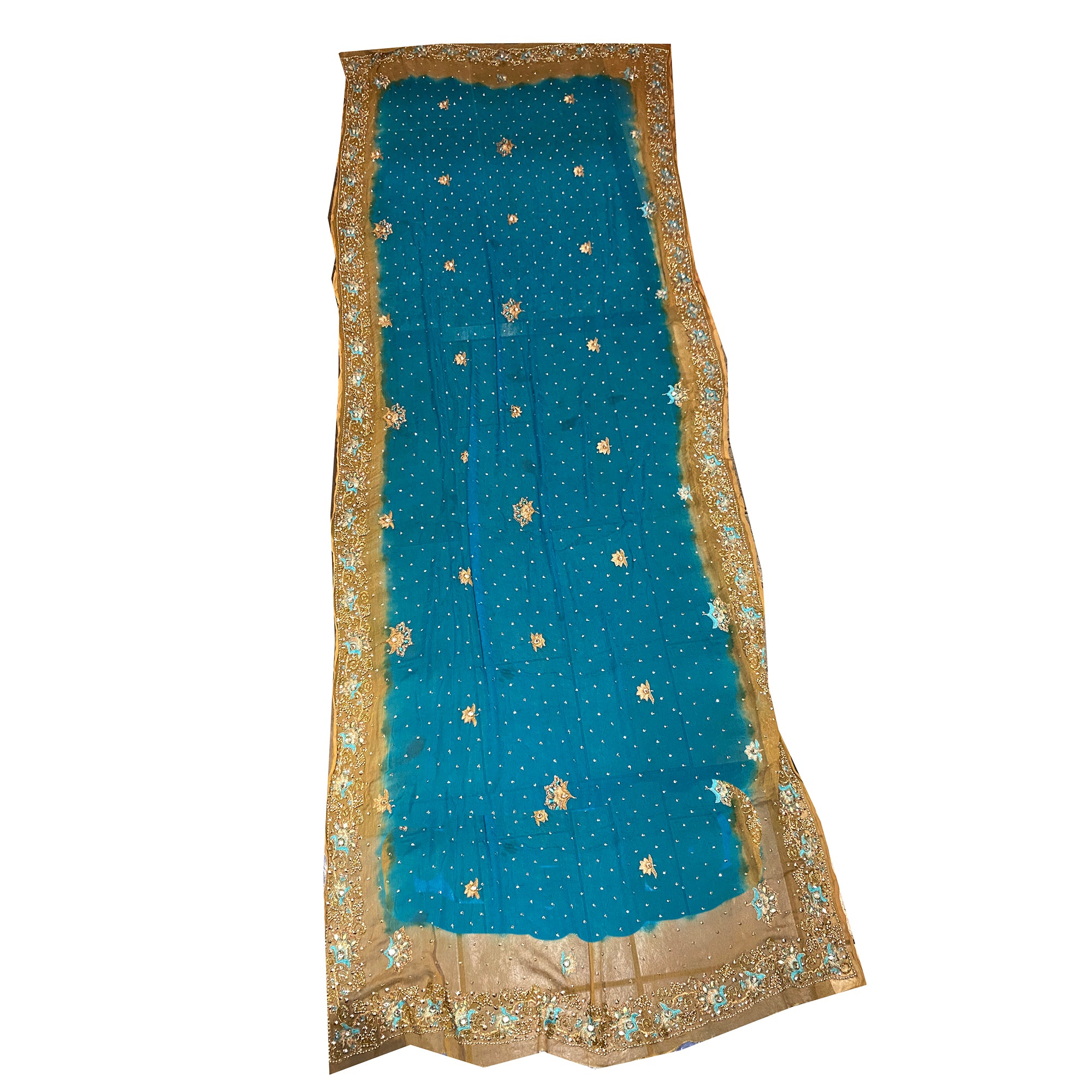 Vintage Heavy Work Dupatta Scarf - Vintage India NYC