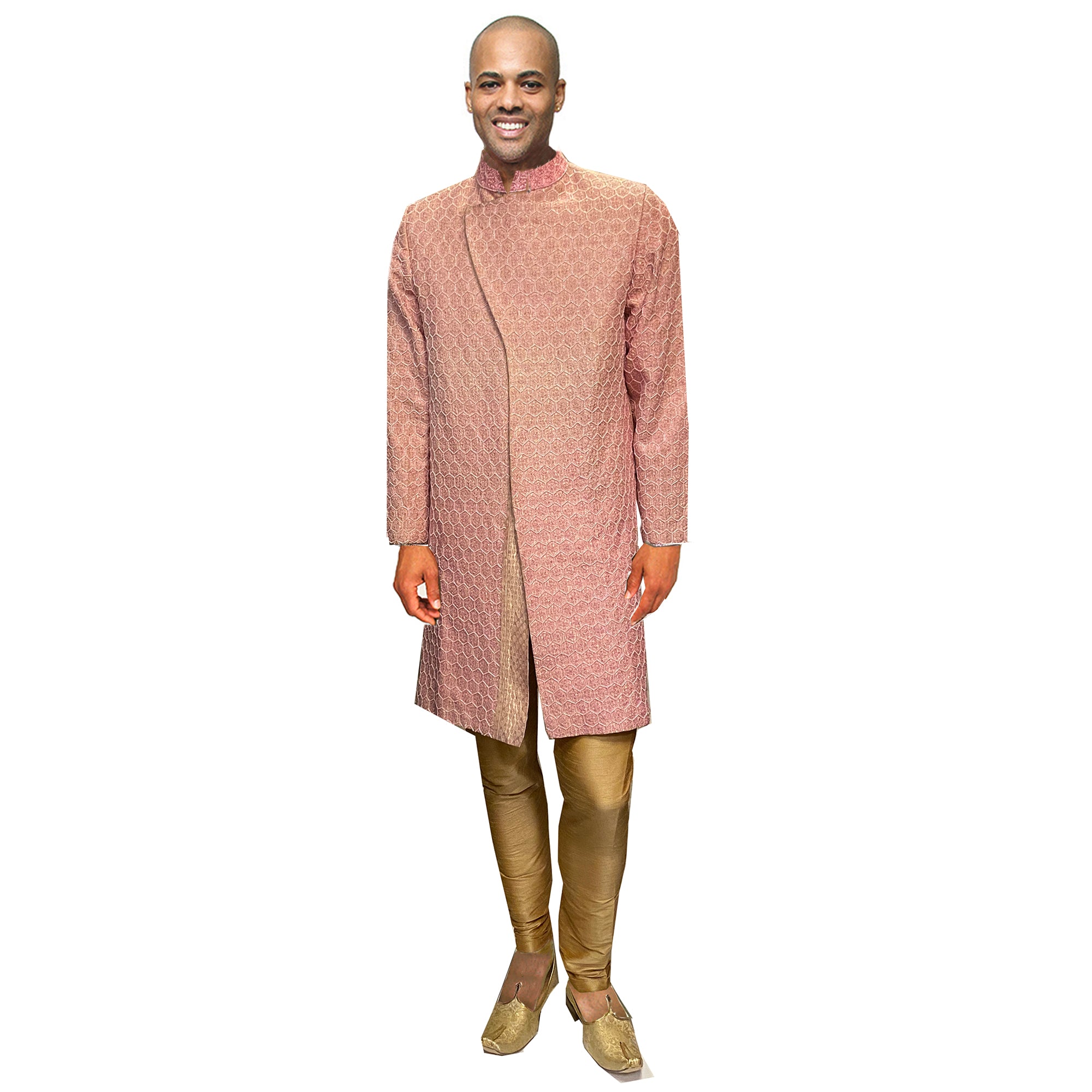 Vintage Rose Pink Sherwani - Vintage India NYC