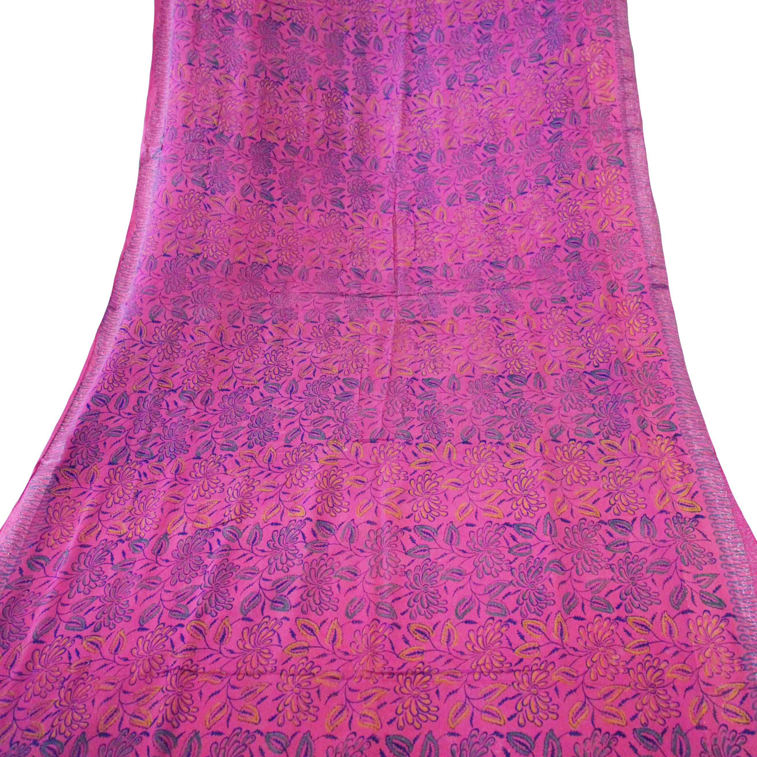 Vintage Silk Georgette Saree 1649 - Vintage India NYC
