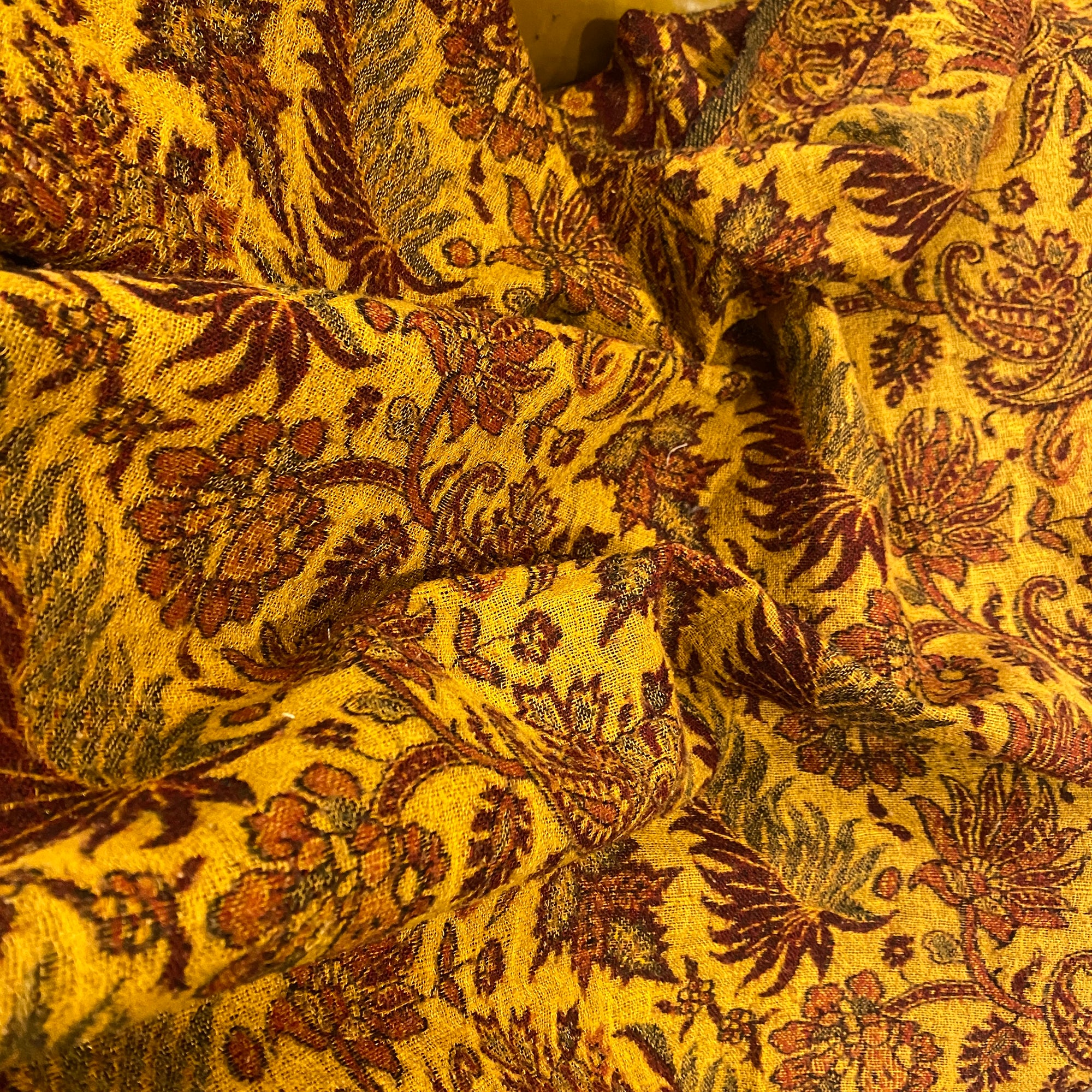 Vintage Wool Shawl-553 - Vintage India NYC