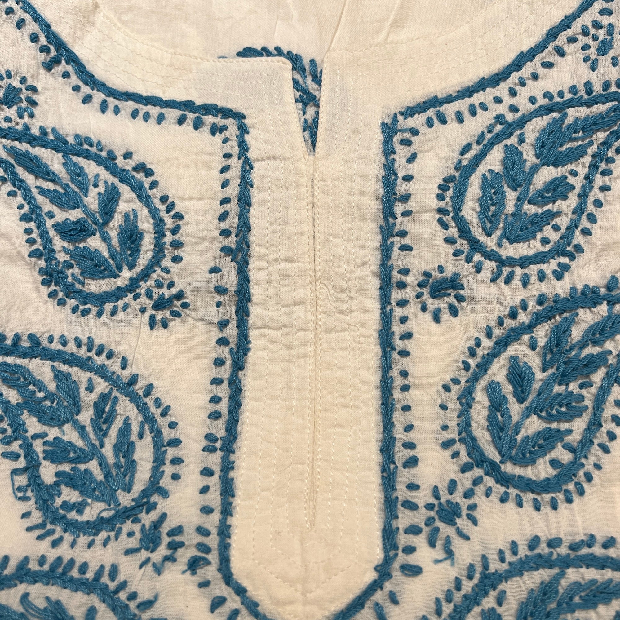 AR Short Embroidered Cotton Tunic Kurti-XXL - Vintage India NYC