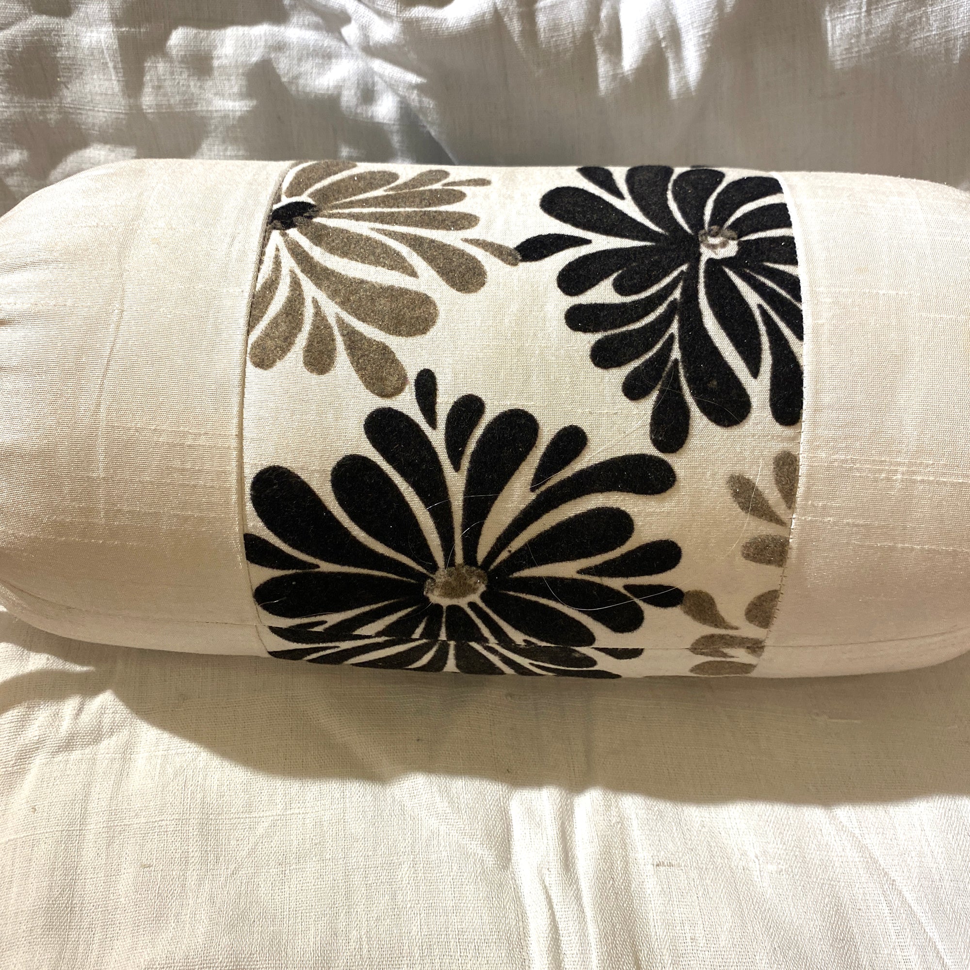 Small Bolster Pillows w/ Insert - Vintage India NYC