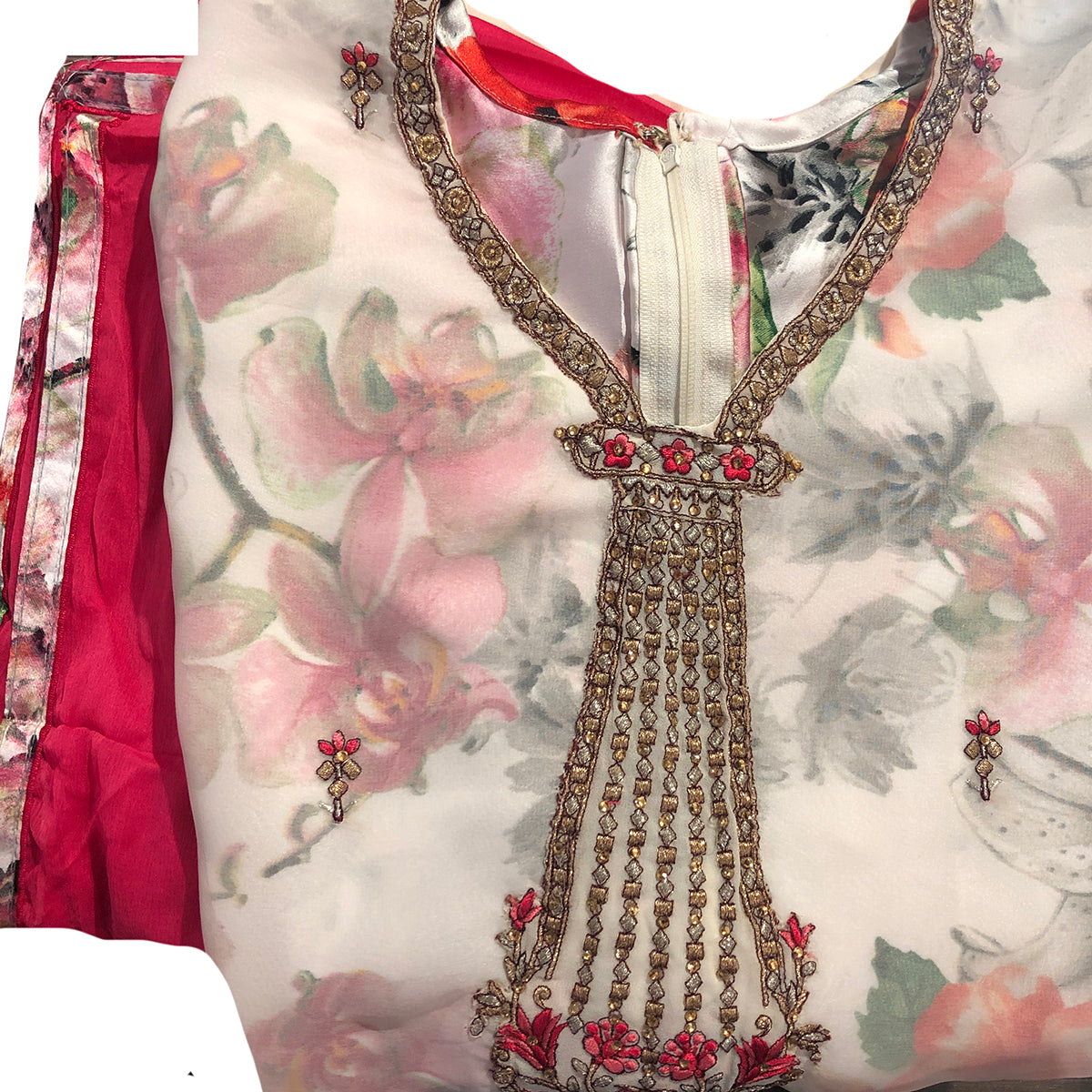 PK Floral Salwar Suit - Vintage India NYC