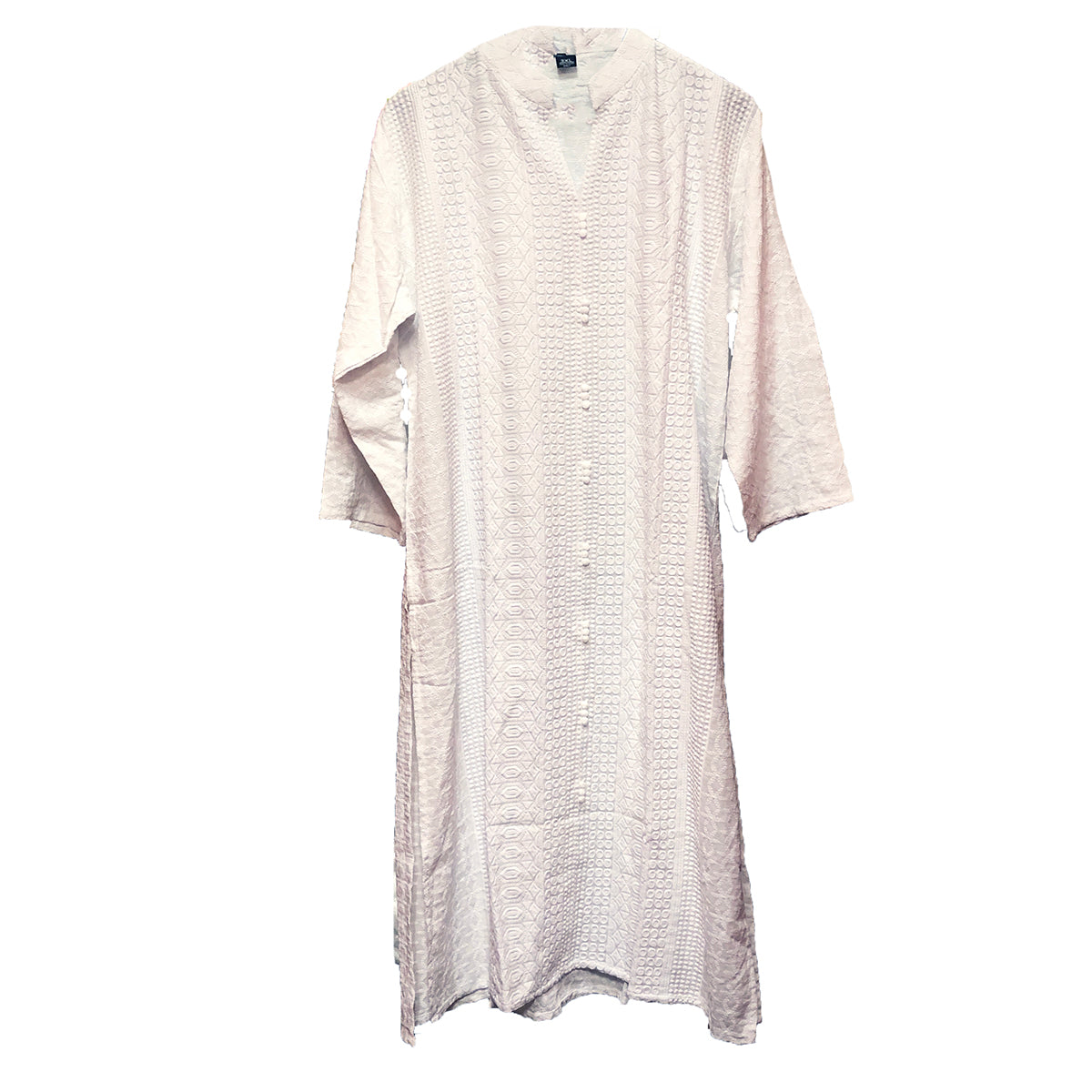 IE Plus Size White Kurta 1 - Vintage India NYC