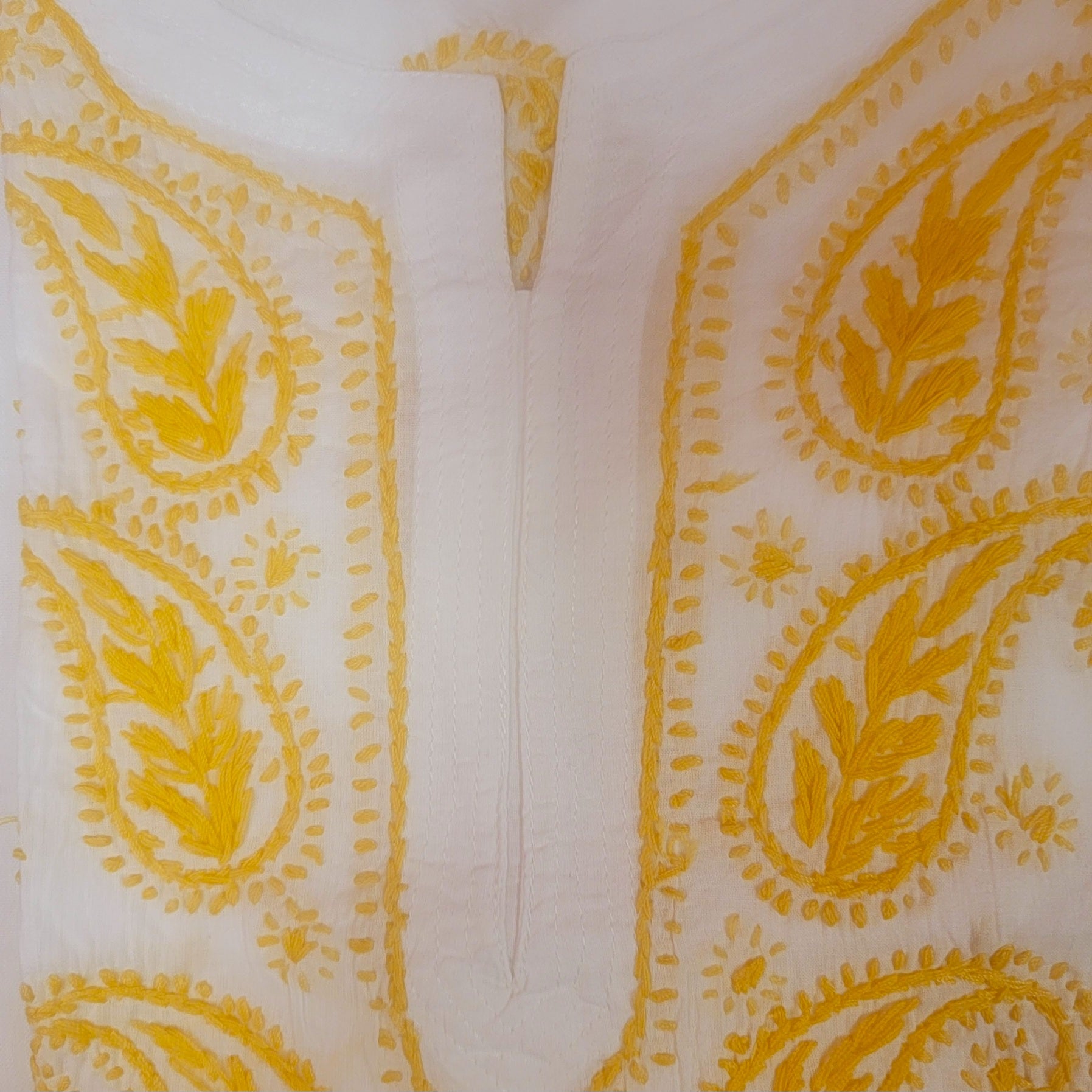 AR Short Embroidered Cotton Tunic Kurti-S - Vintage India NYC