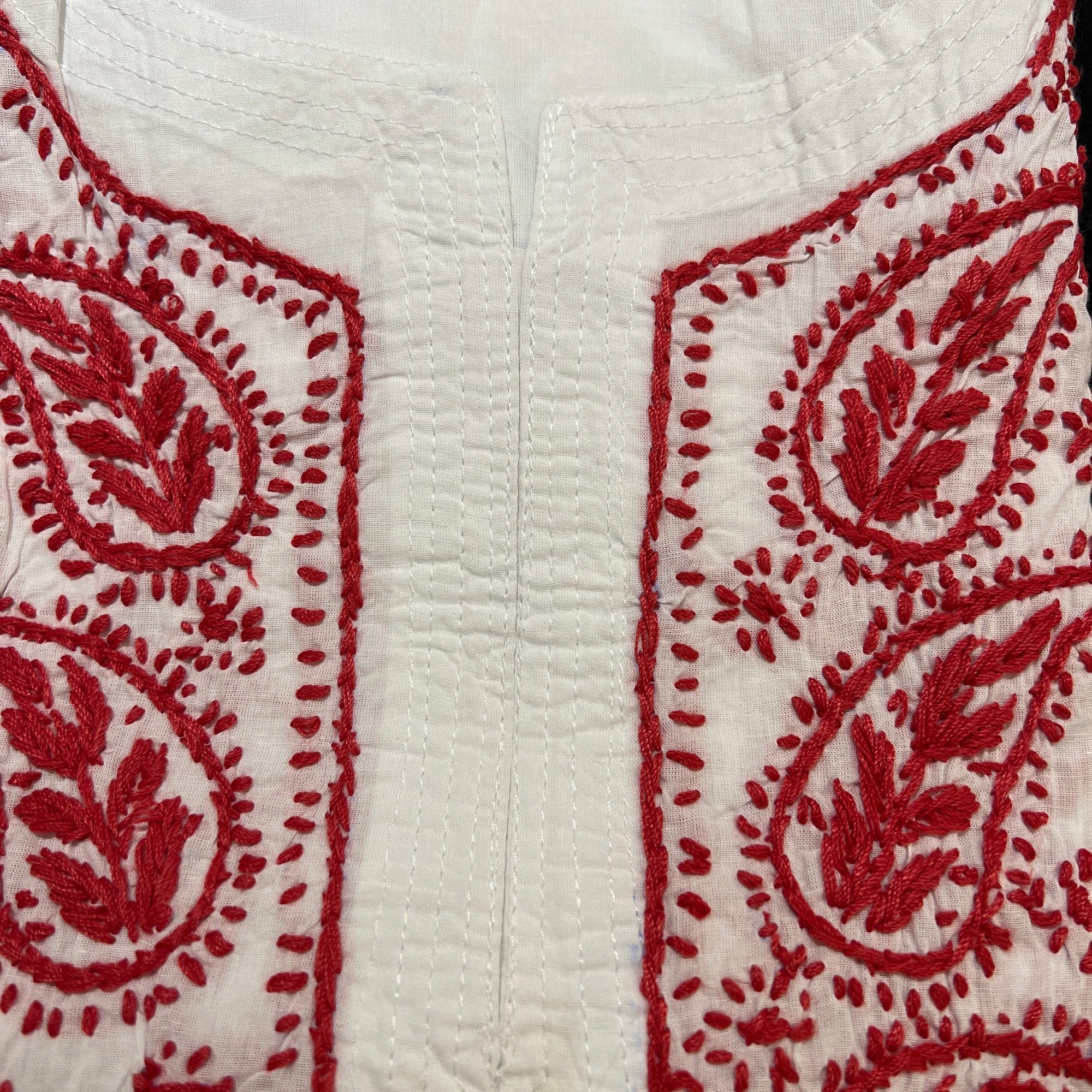 AR Short Embroidered Cotton Tunic Kurti-XXL - Vintage India NYC