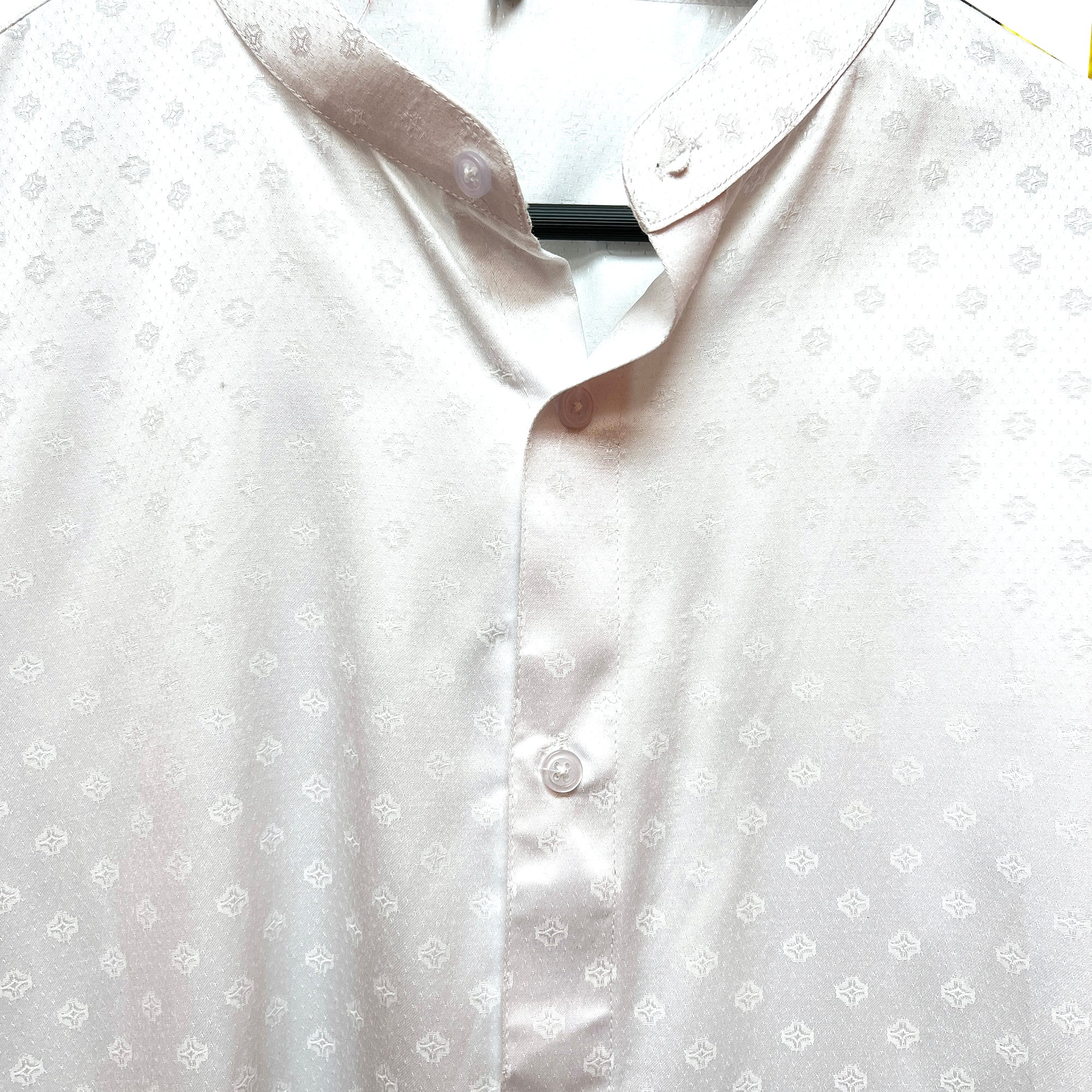 YD White Band Collar Shirt - Vintage India NYC