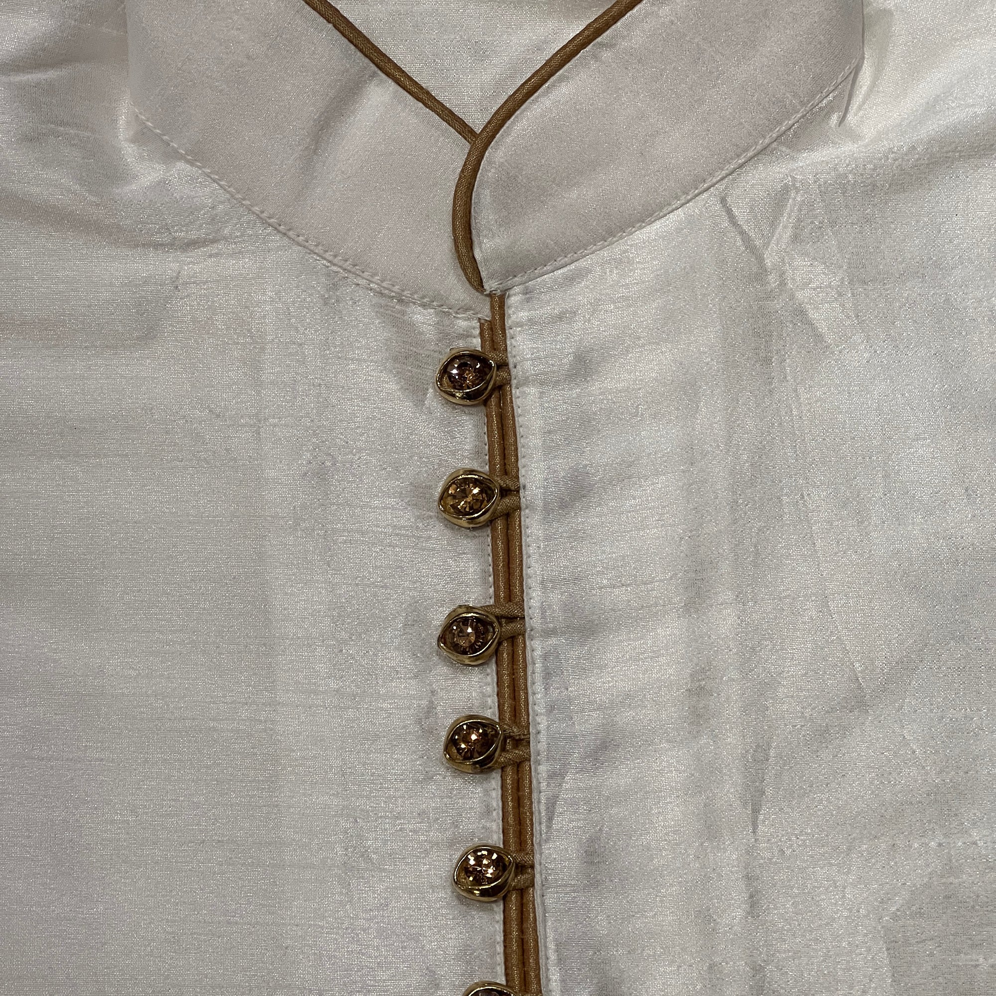 DT Navy or White Short Kurta - Vintage India NYC