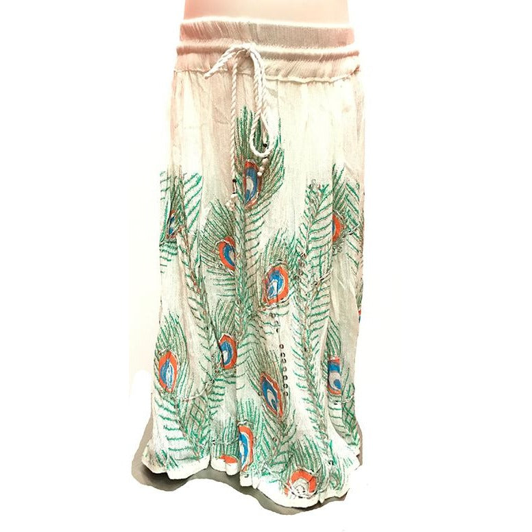 White cotton skirt - Vintage India NYC