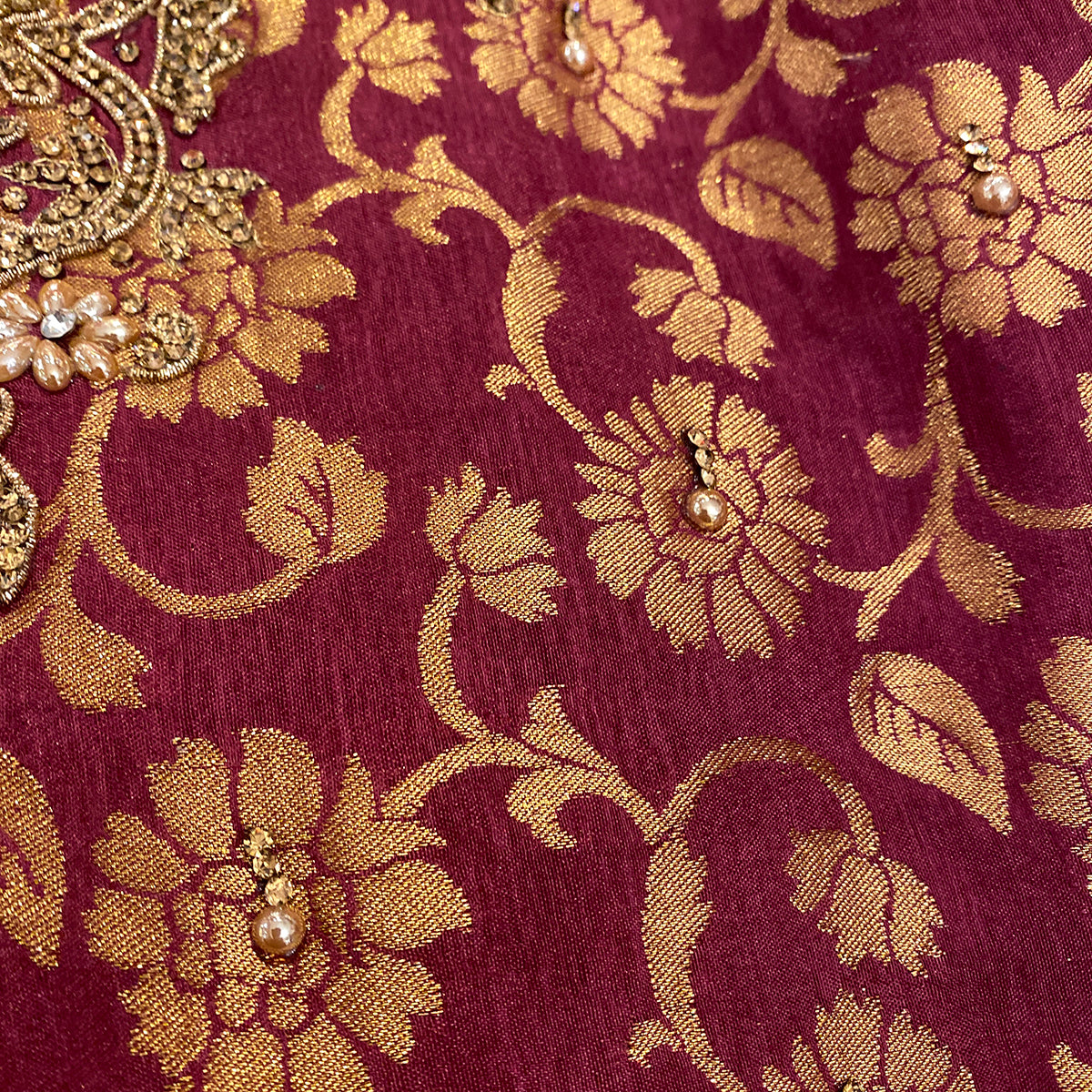 DT Brocade Salwar Sets-3 Colors - Vintage India NYC