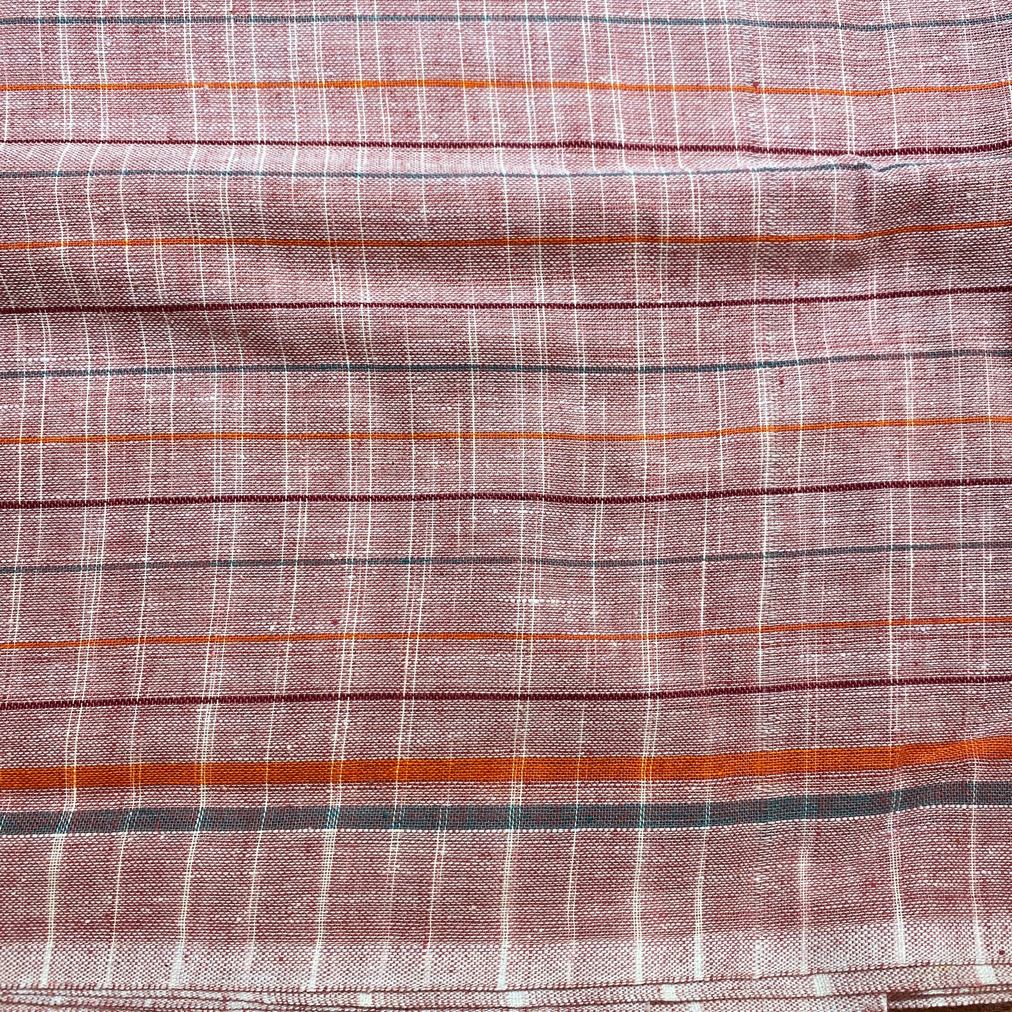Plaid Check Gamchha Towel - Vintage India NYC