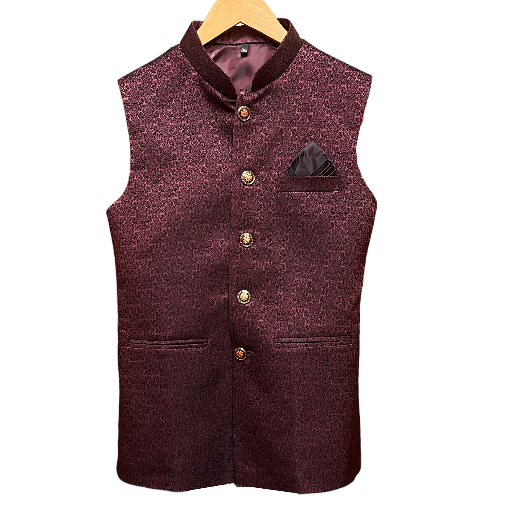 YD Jacquard Vest- 2 Colors - Vintage India NYC