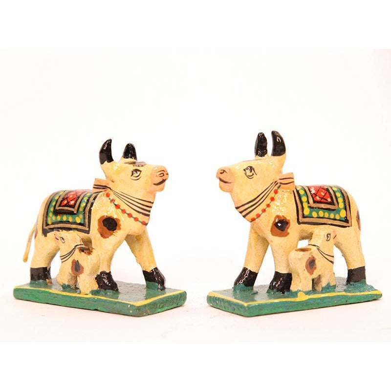 AE wood cow - Vintage India NYC
