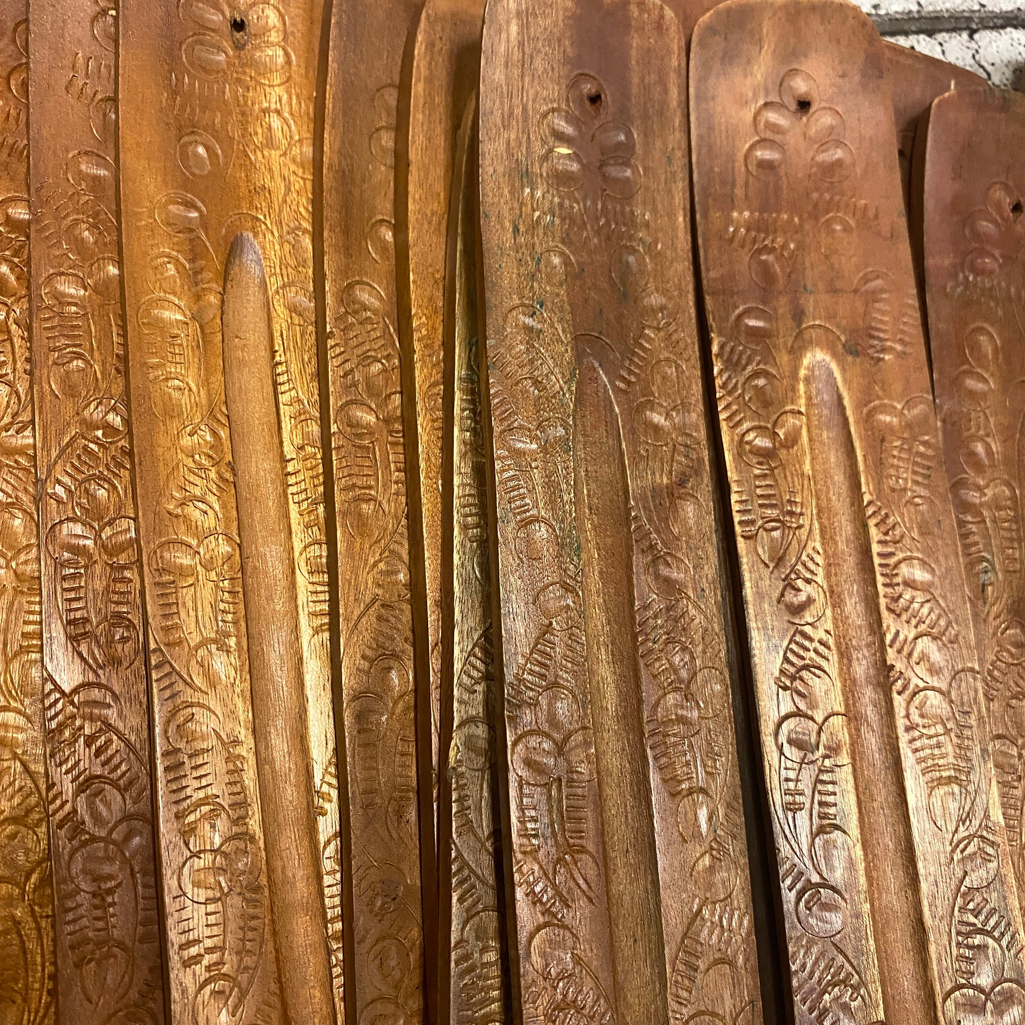 Carved Flower Incense Burner - Vintage India NYC