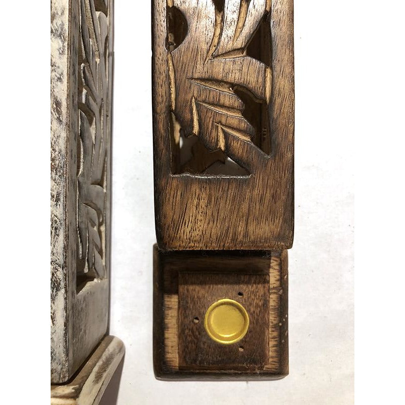 OS Tower Wood Incense Holder - Vintage India NYC