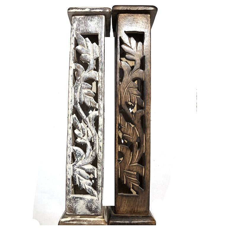 OS Tower Wood Incense Holder - Vintage India NYC