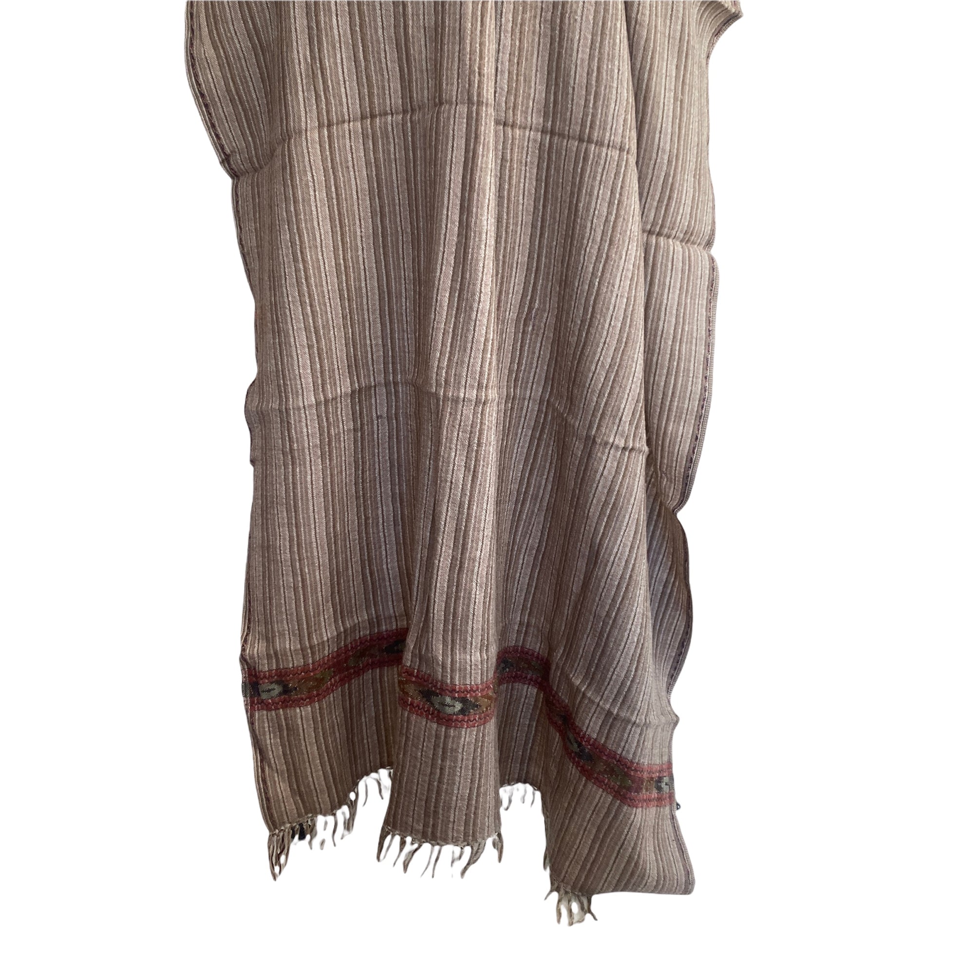Vintage Wool Shawl-519 - Vintage India NYC