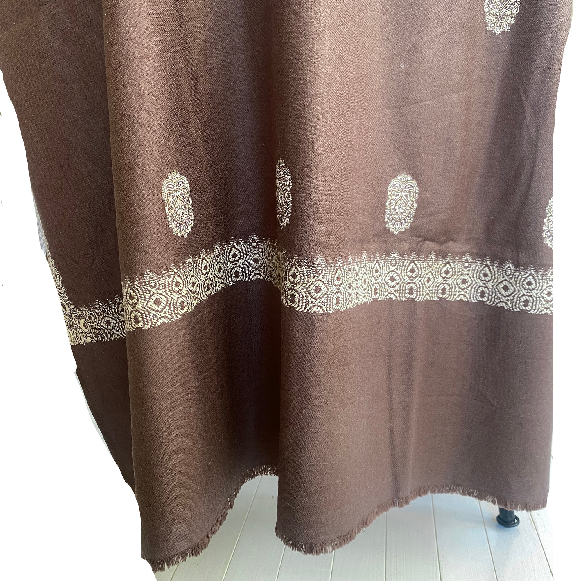 Vintage Wool Shawl-526 - Vintage India NYC